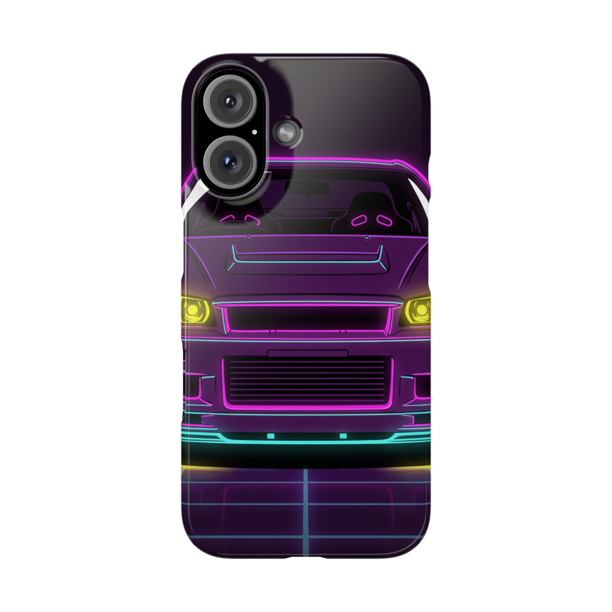 Nissan GT-R Neon Synthwave Phone Case