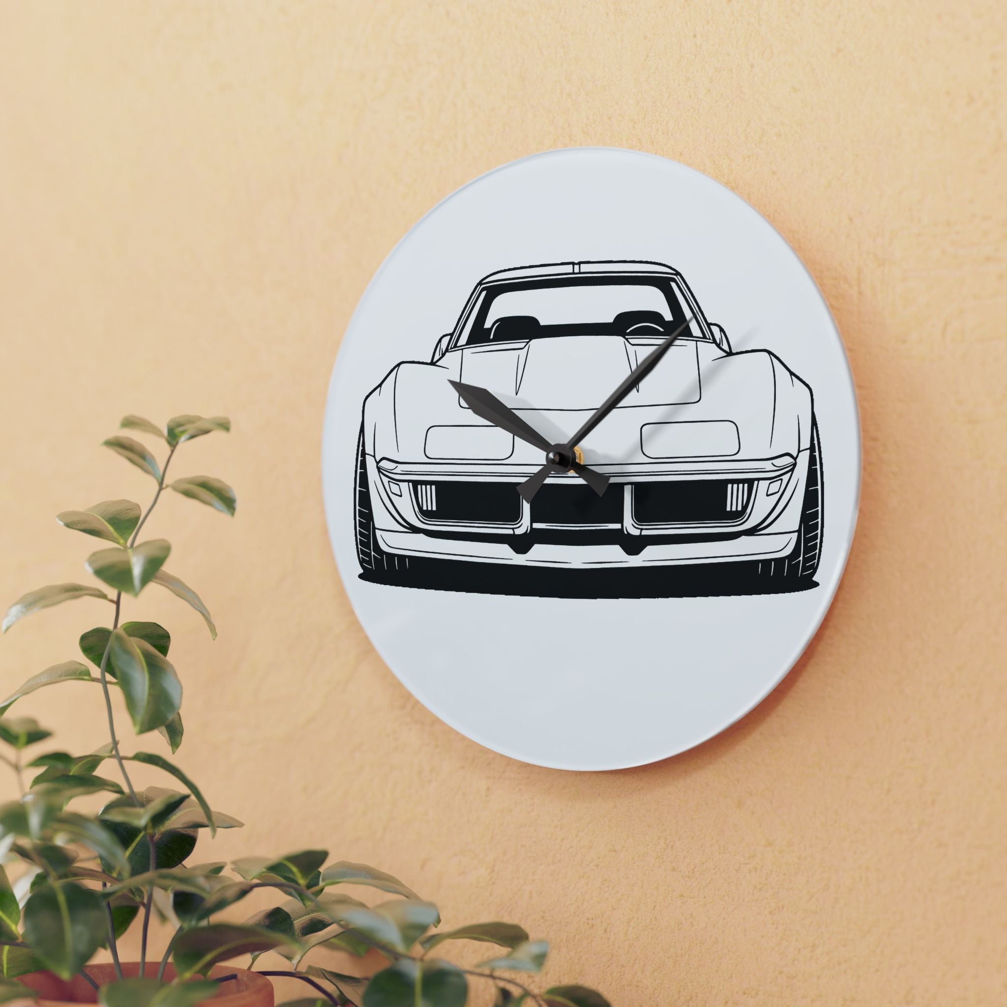 1969 Corvette Stingray C3 Wall Clock