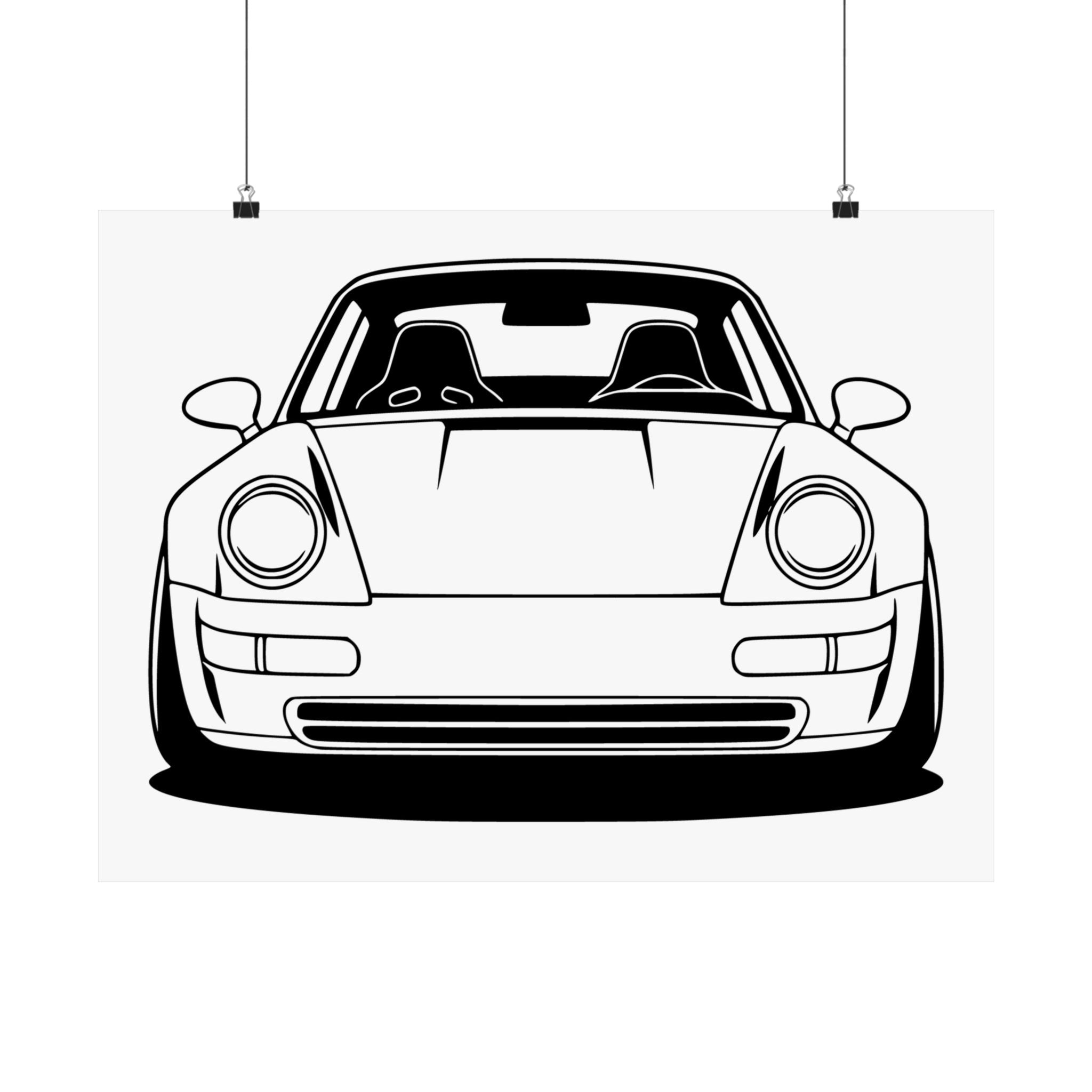 Porsche 964 Singer Poster