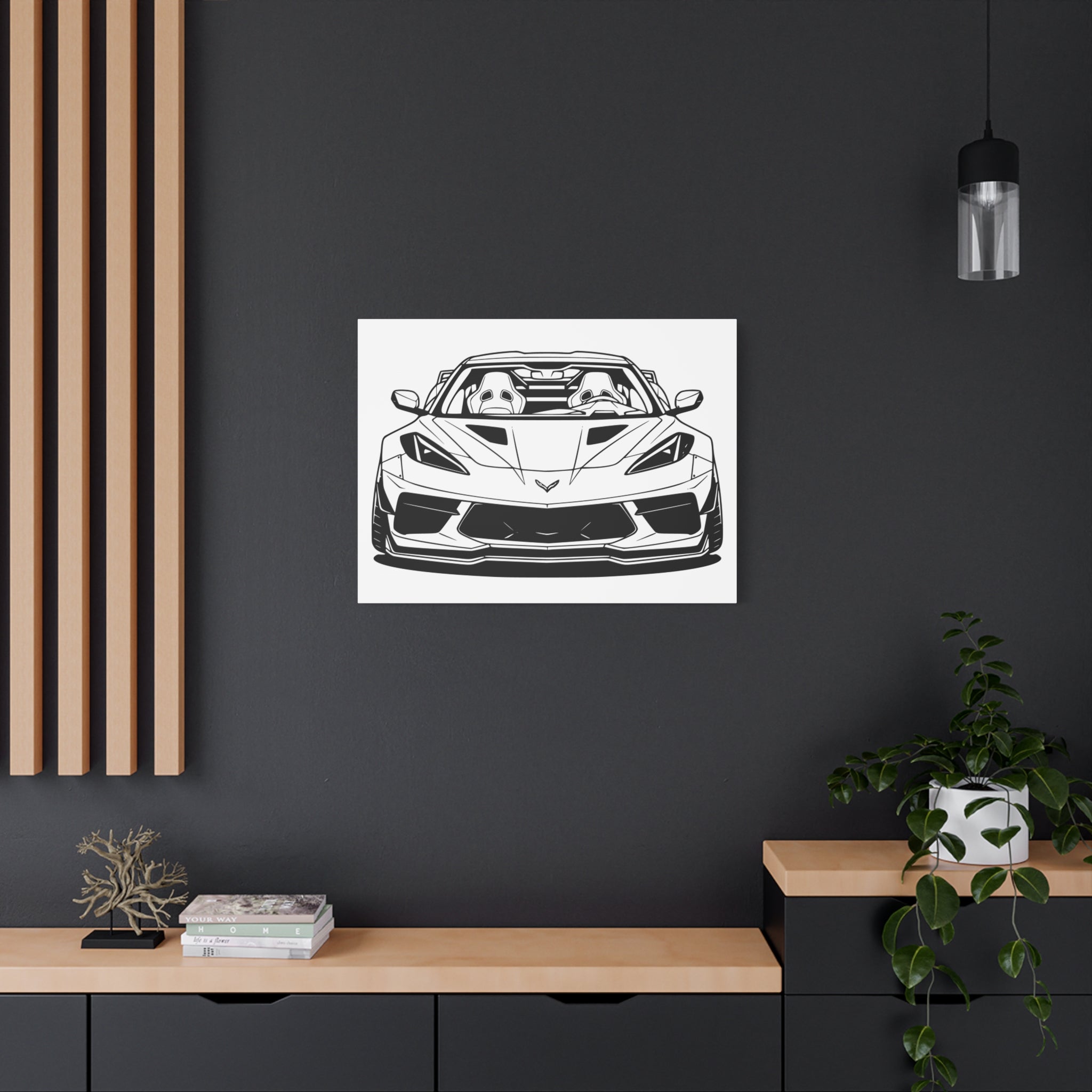 Corvette C8 (2020+) Canvas Wall Art