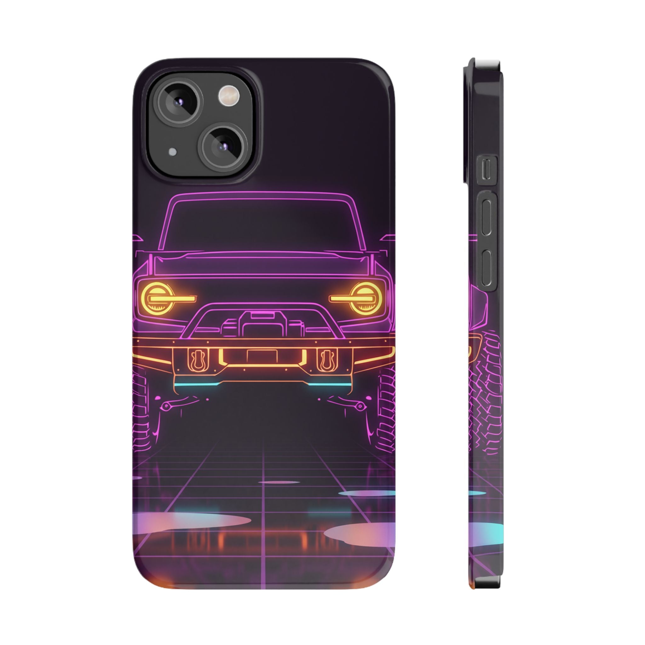 Ford Bronco (2021+) Neon Synthwave Phone Case