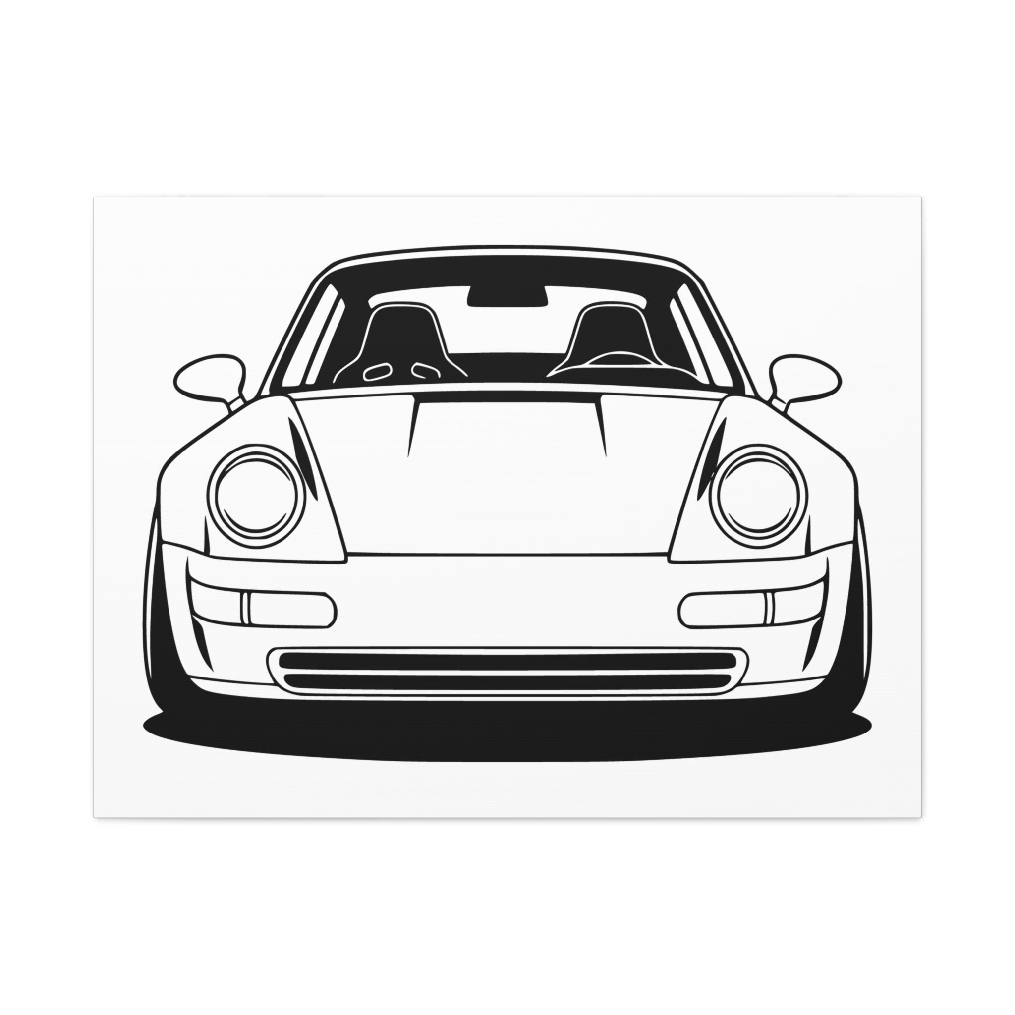 Porsche 964 Singer Canvas Wall Art
