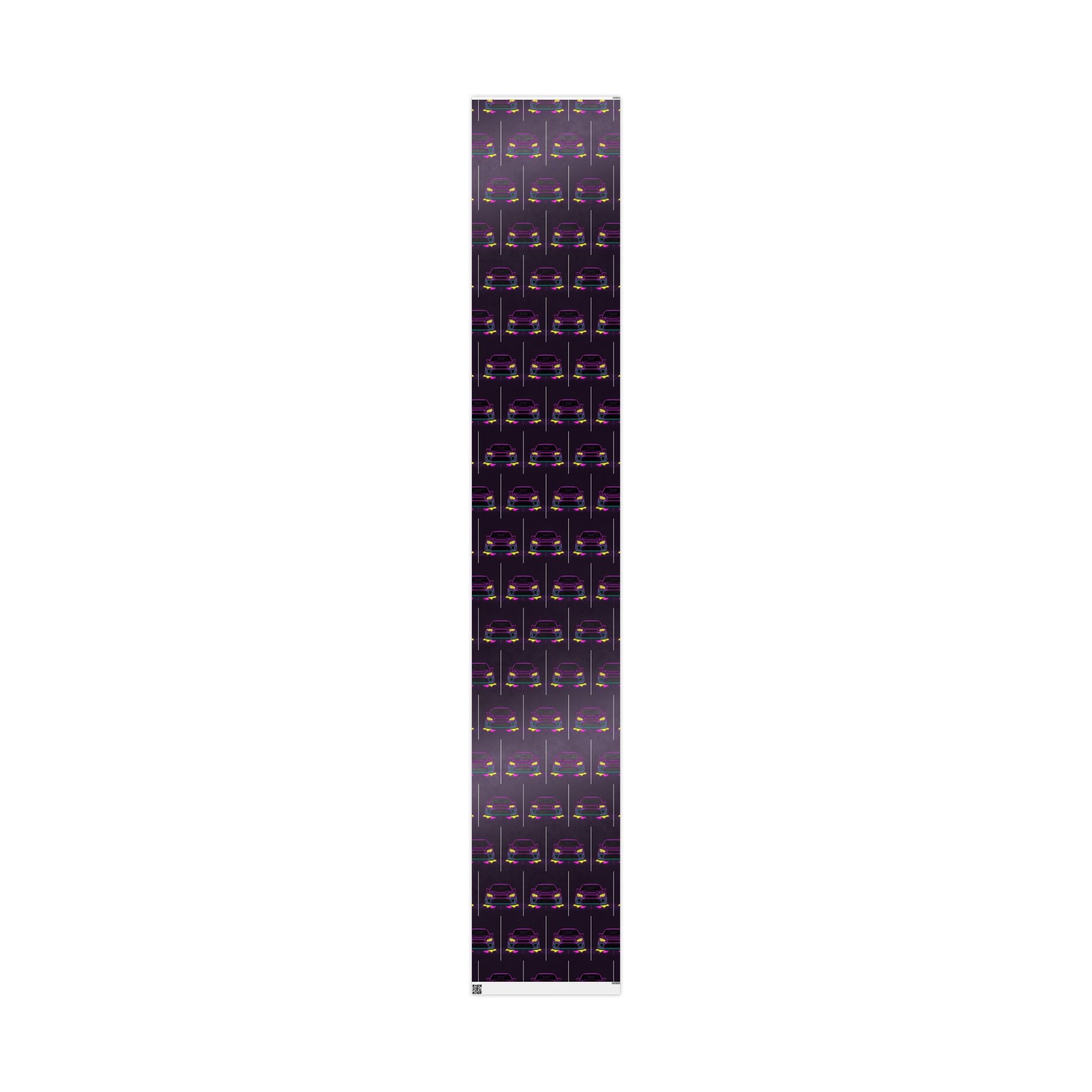 Subaru WRX STI Neon Synthwave Gift Wrapping Paper