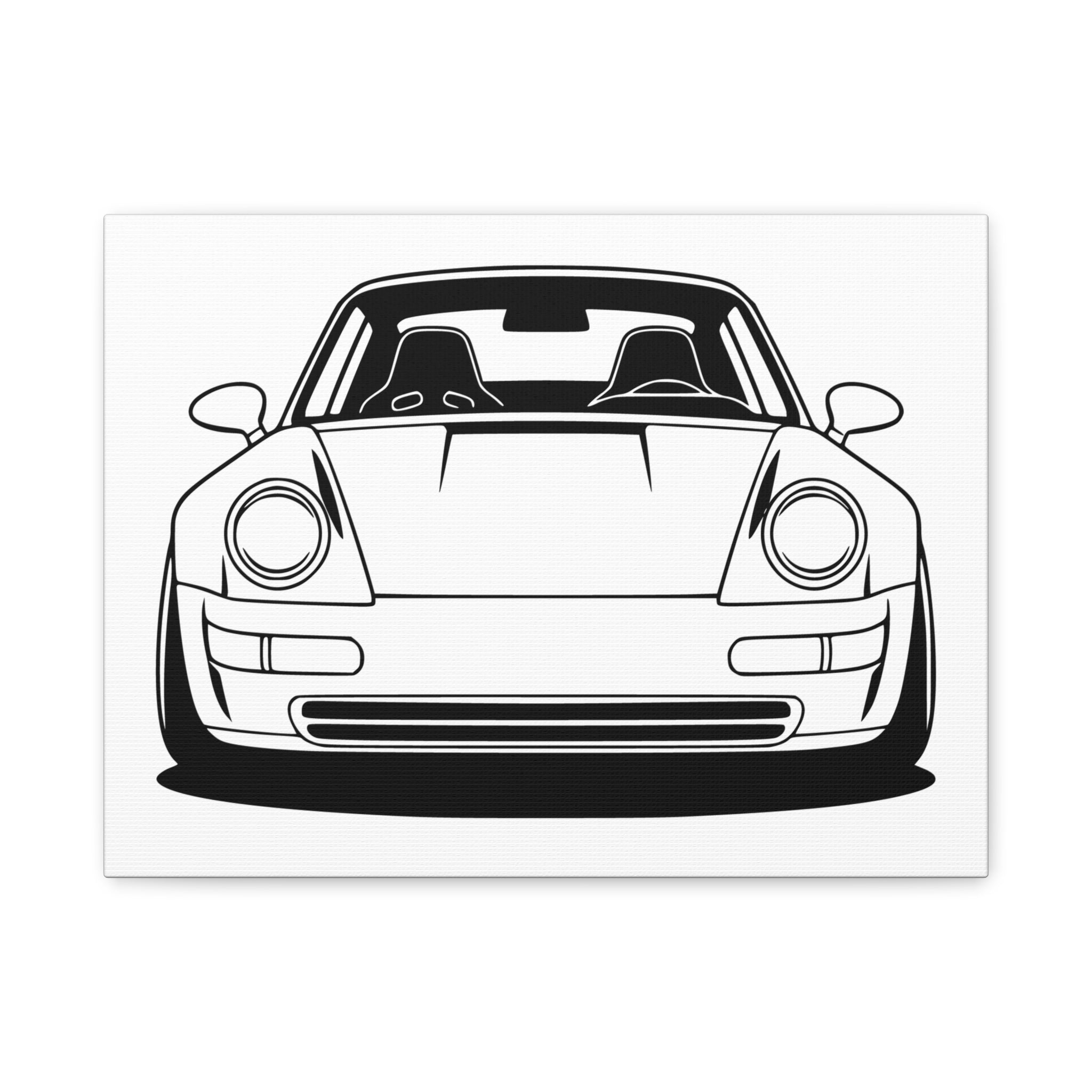 Porsche 964 Singer Canvas Wall Art