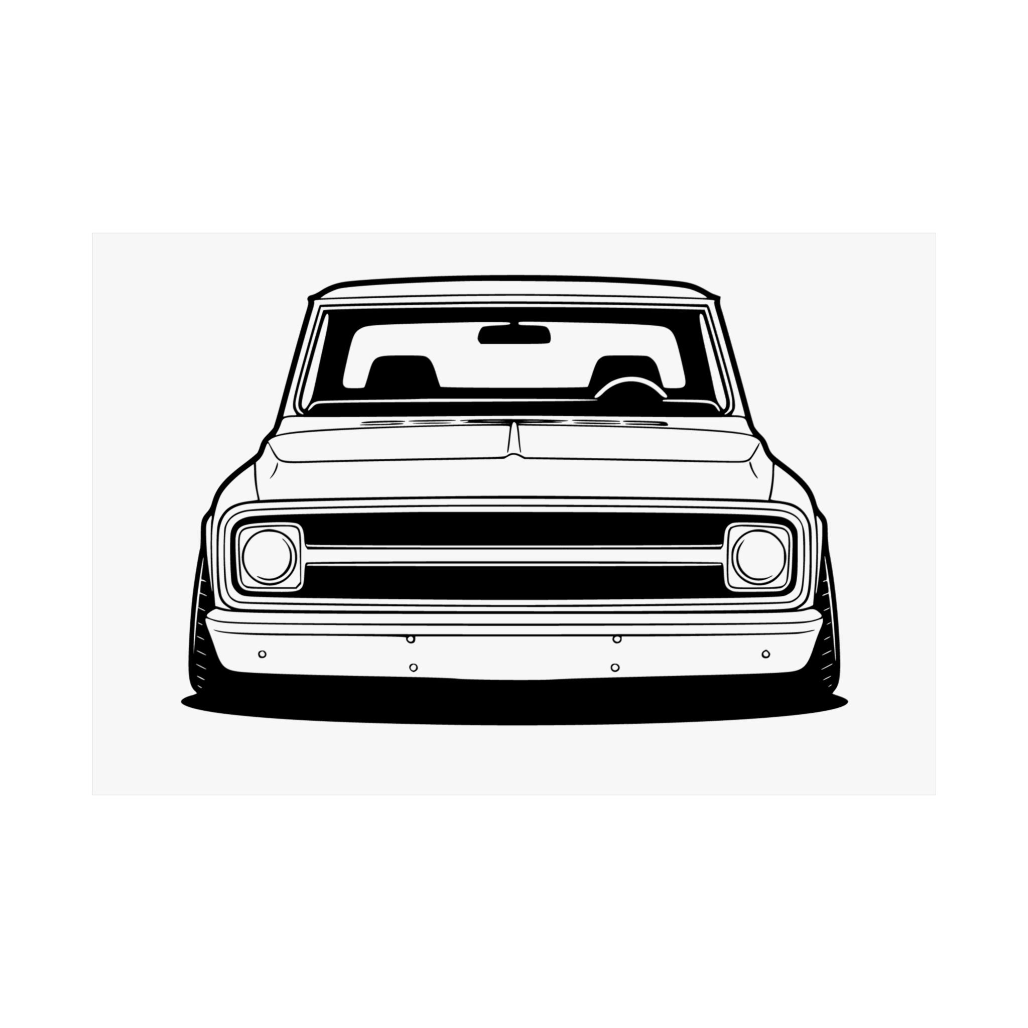 Chevy C10 Pickup (1967-72) Pro-Touring Poster