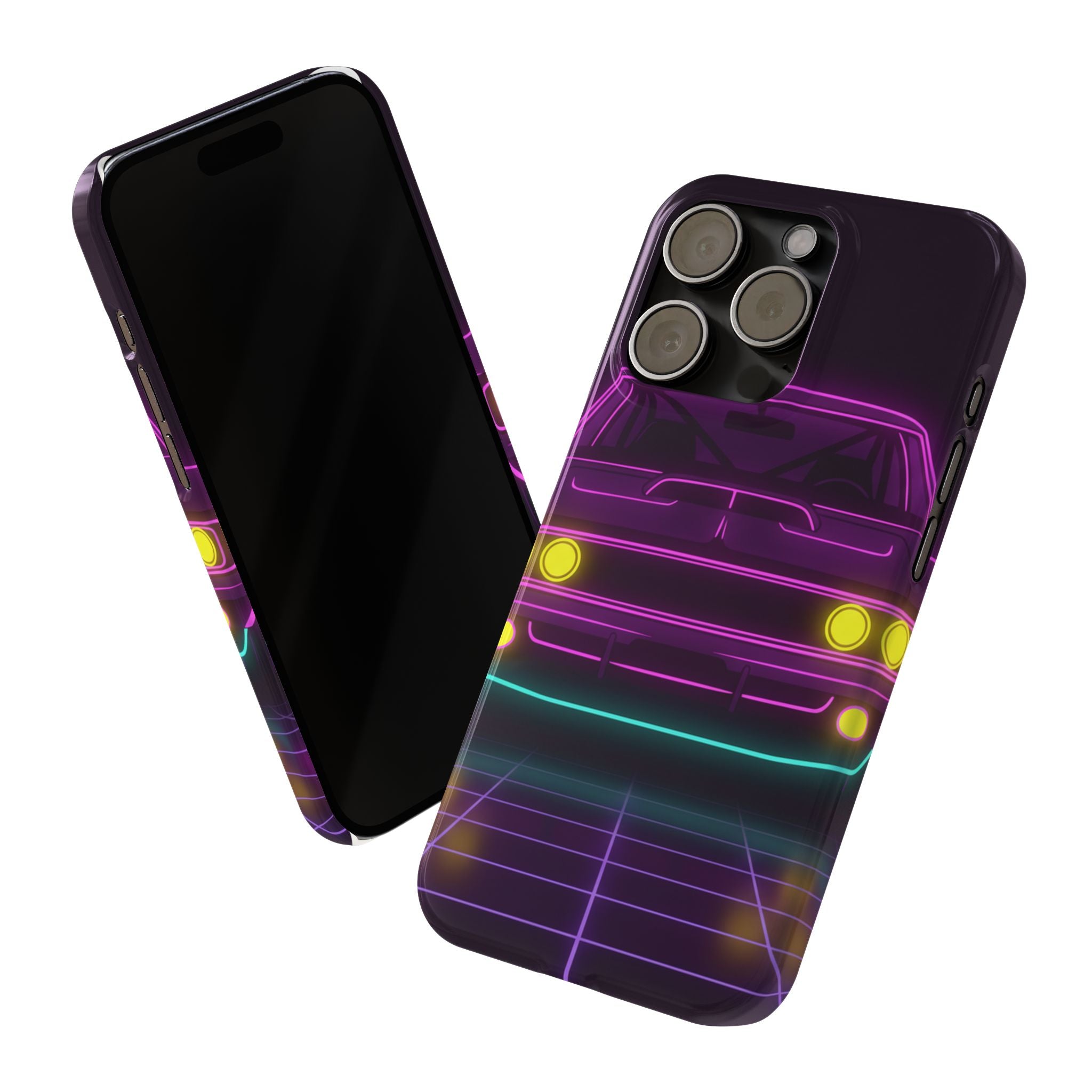 Dodge Charger R/T (1968-70) Neon Synthwave Phone Case