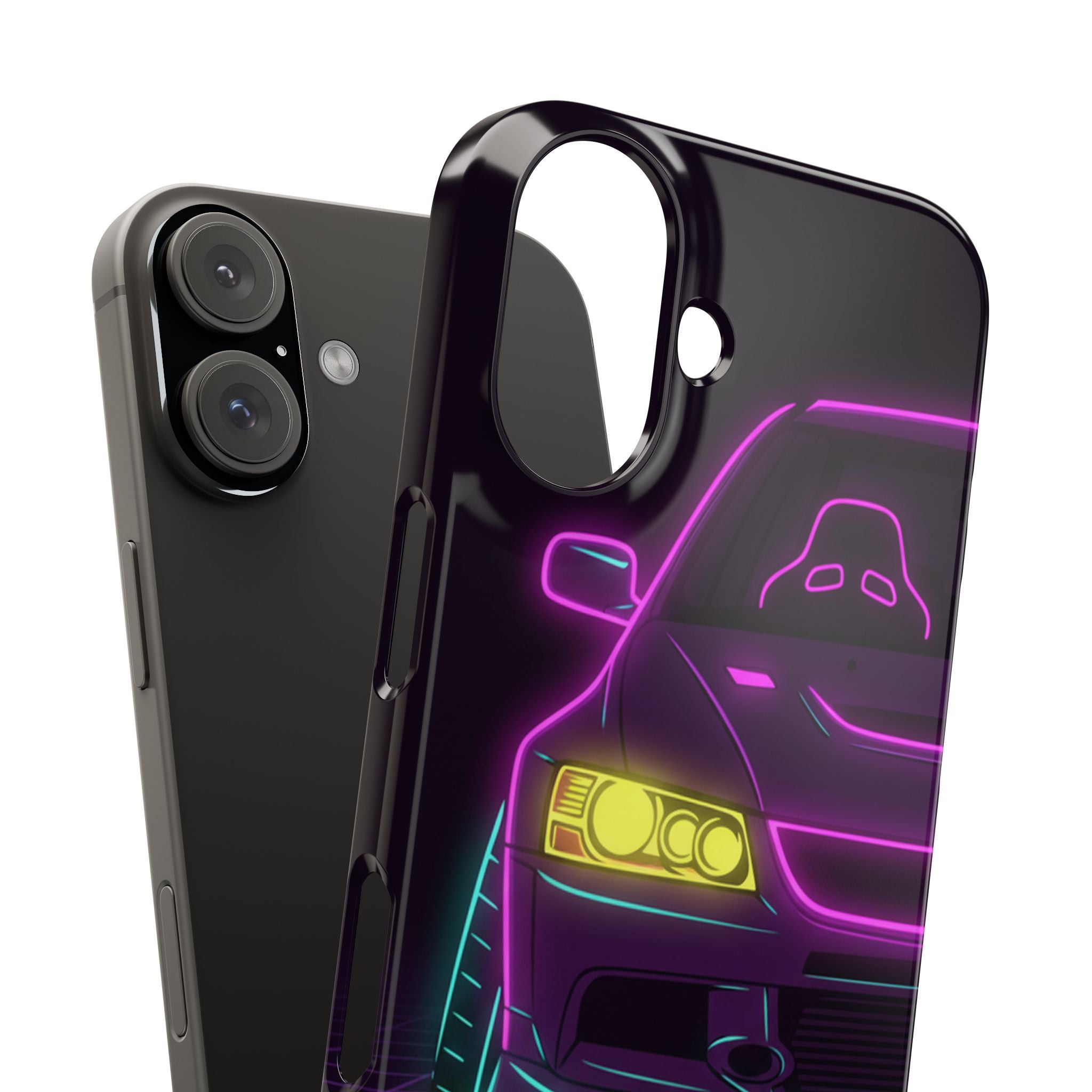 Mitsubishi Evo IX (2005-07) Neon Synthwave Phone Case