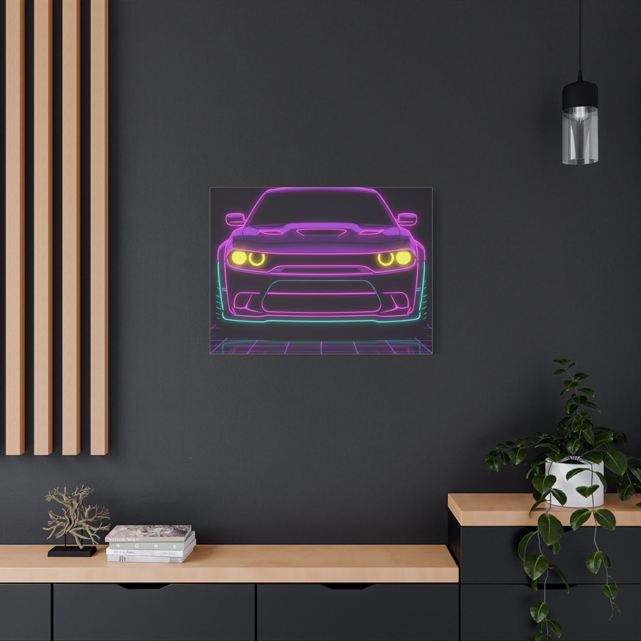 Dodge Challenger SRT Hellcat Canvas Wall Art