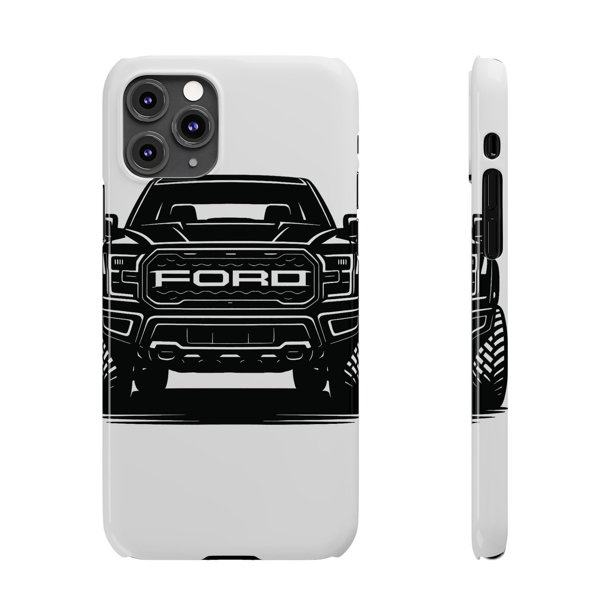 Ford Raptor (Gen 3) Slim Phone Case Greyscale