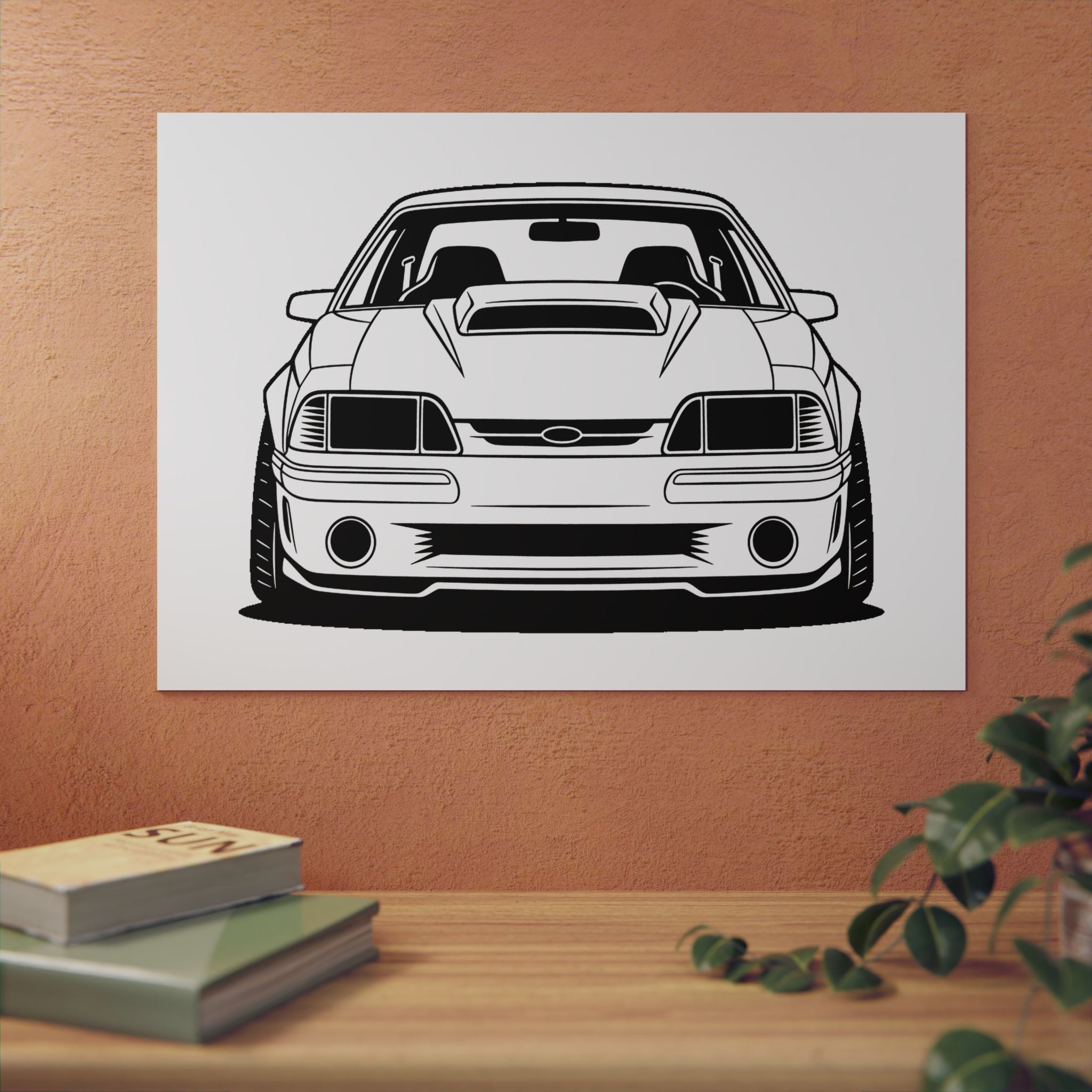 Ford Mustang Fox Body GT Metal Wall Sign