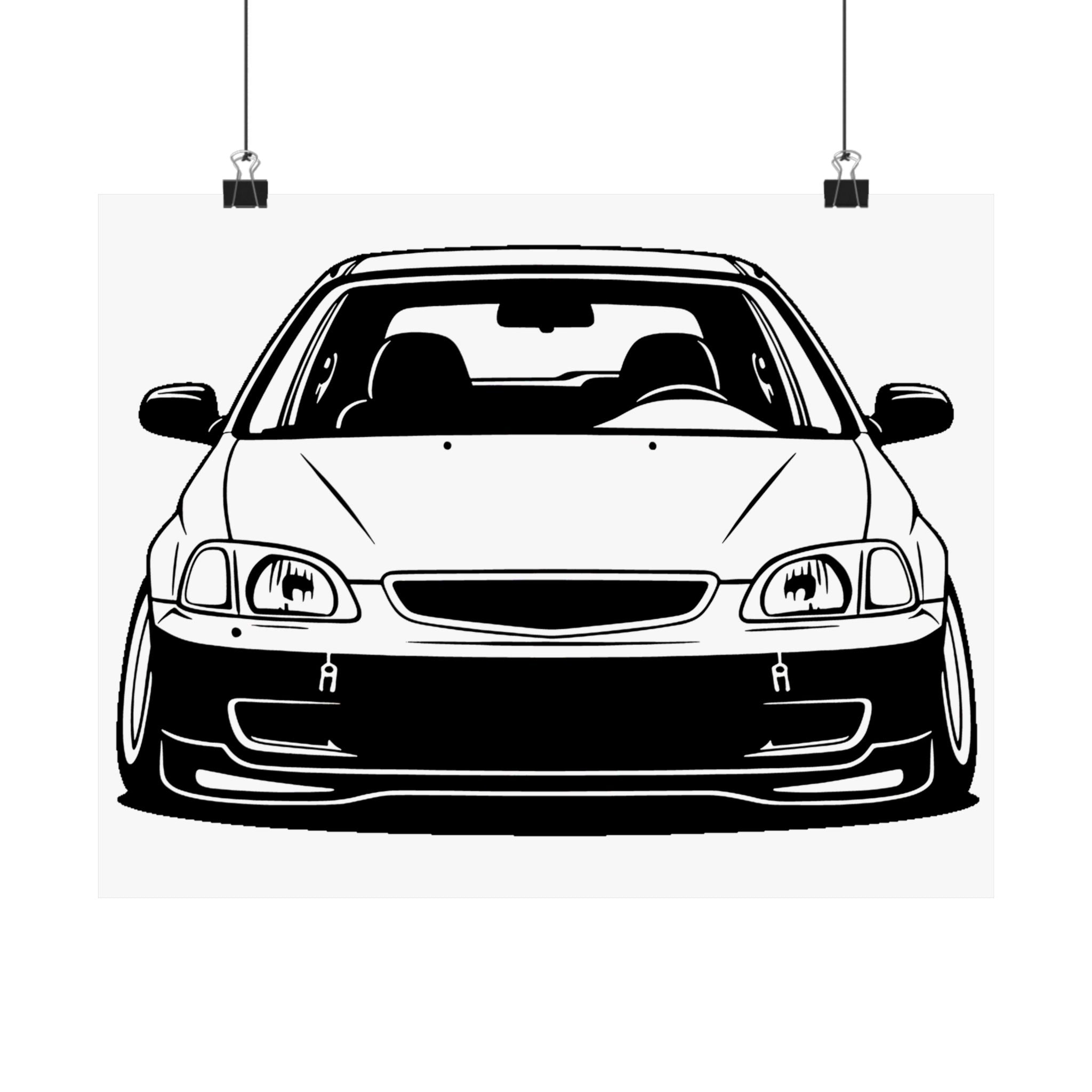 Honda Civic EK Hatch Poster