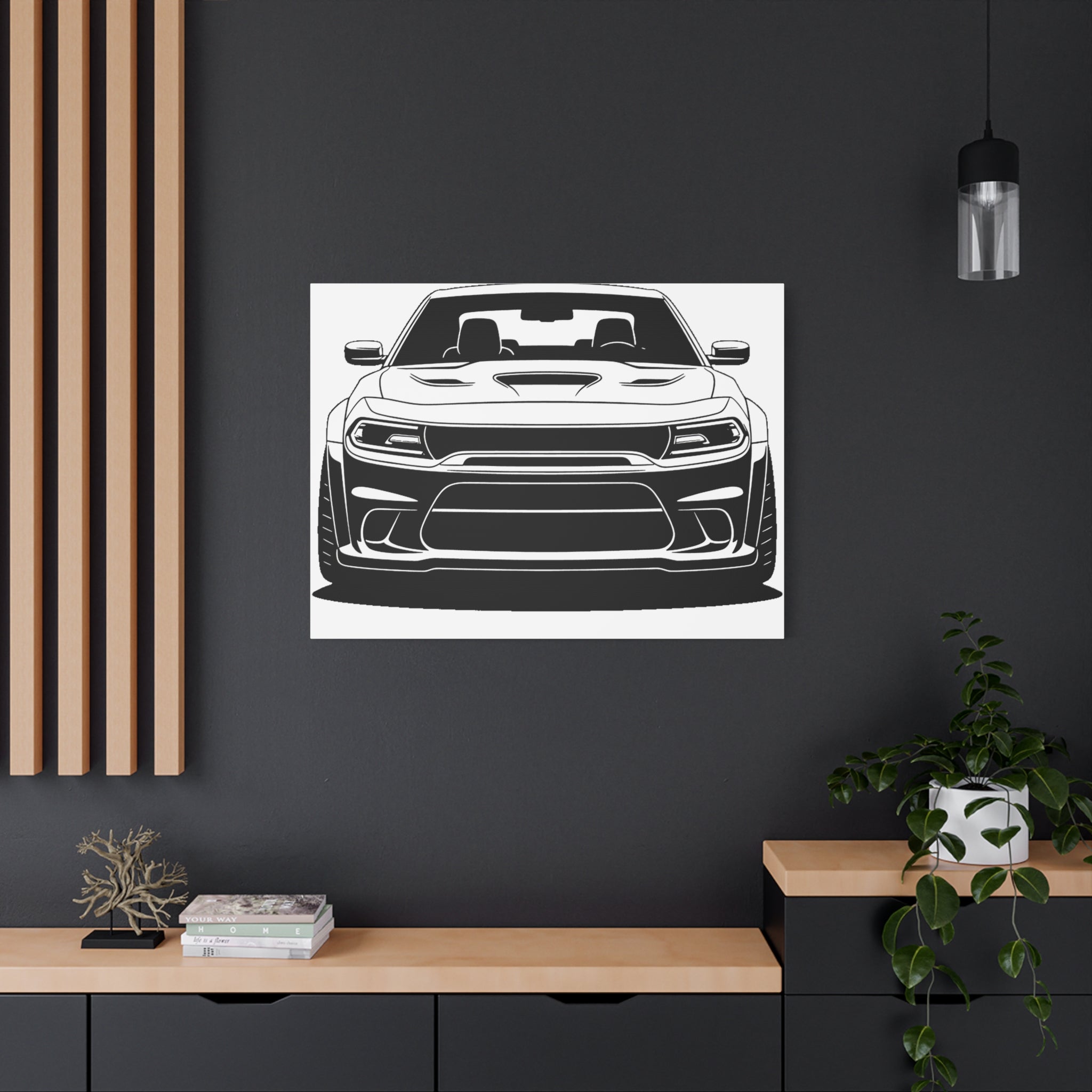 Dodge Challenger SRT Hellcat Canvas Wall Art
