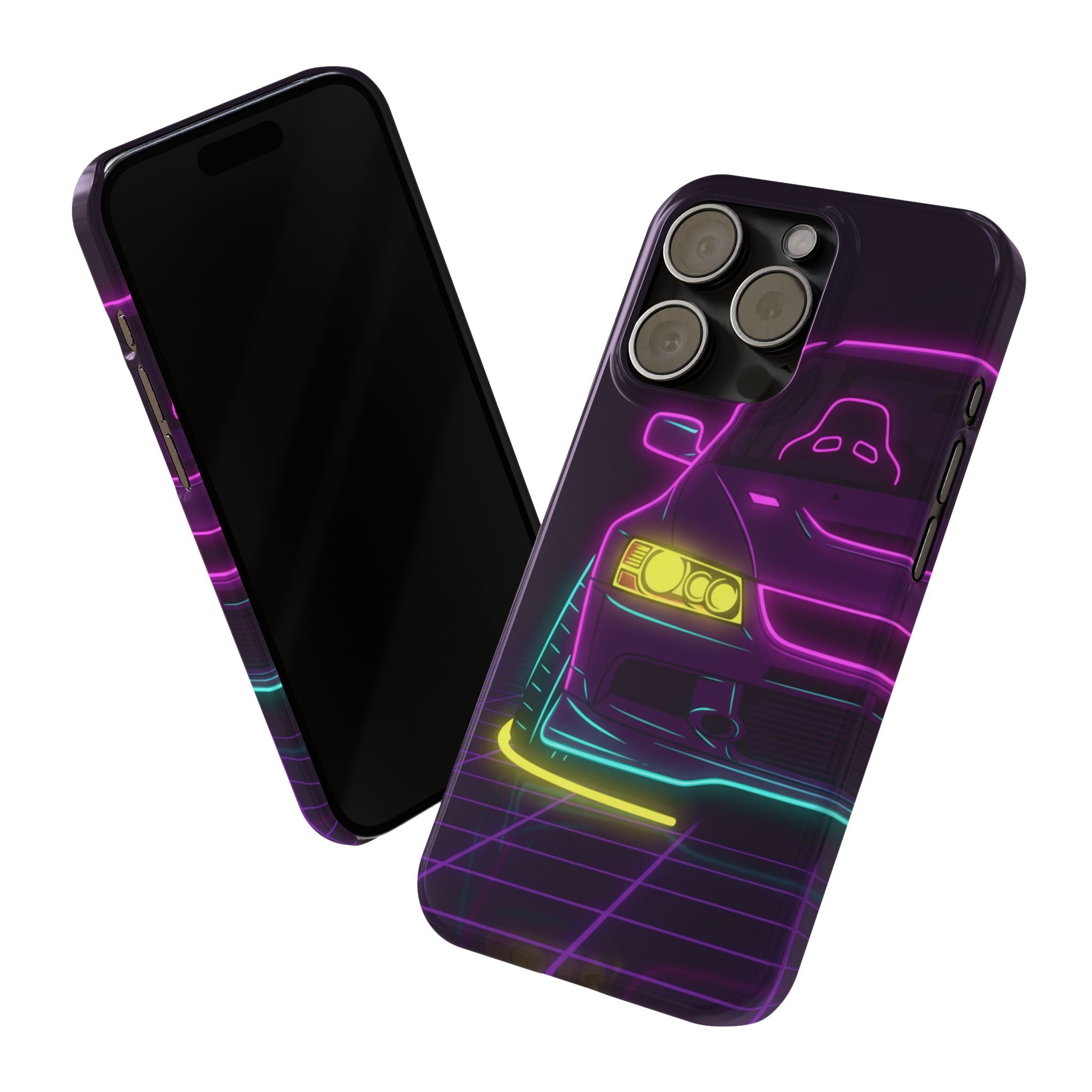 Mitsubishi Evo IX (2005-07) Neon Synthwave Phone Case