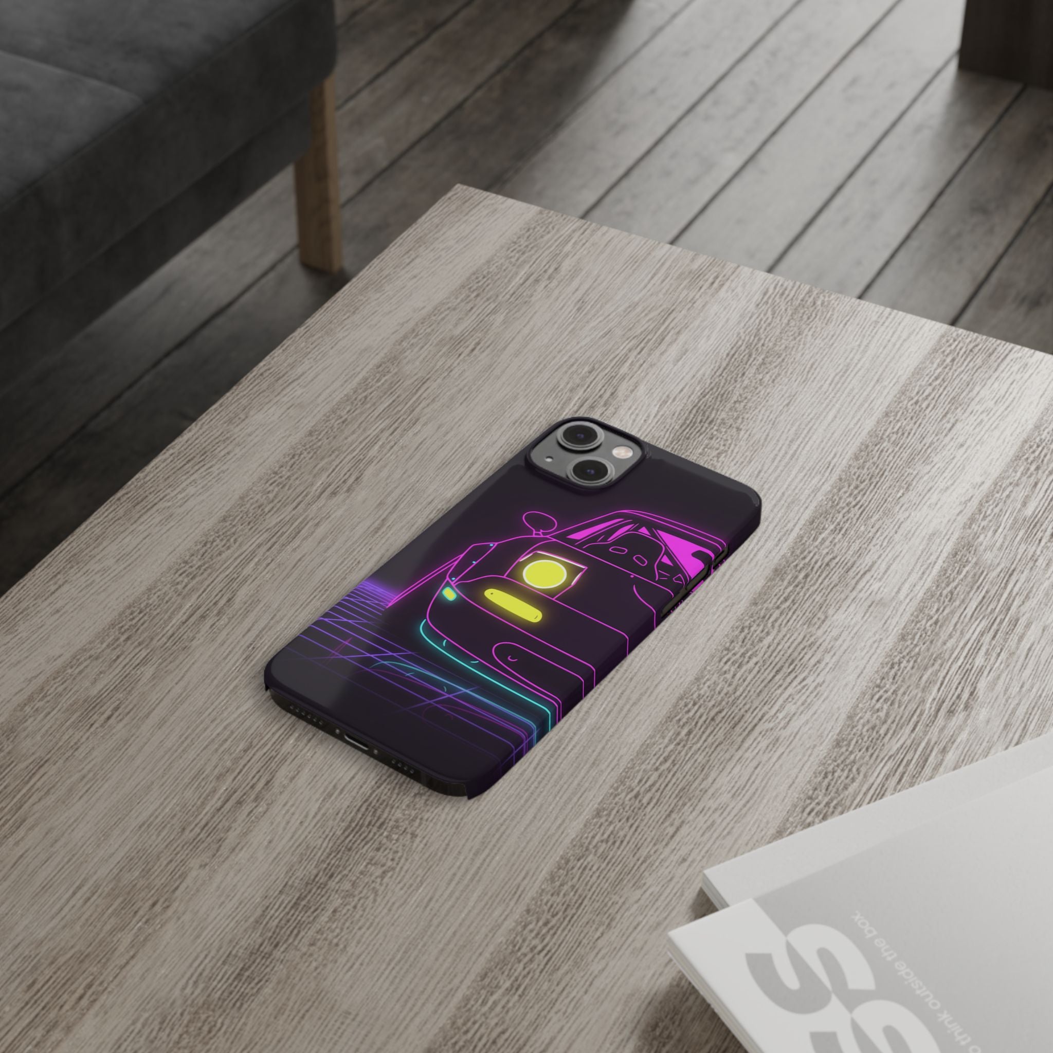 Mazda Miata NA (1989-97) Neon Synthwave Phone Case