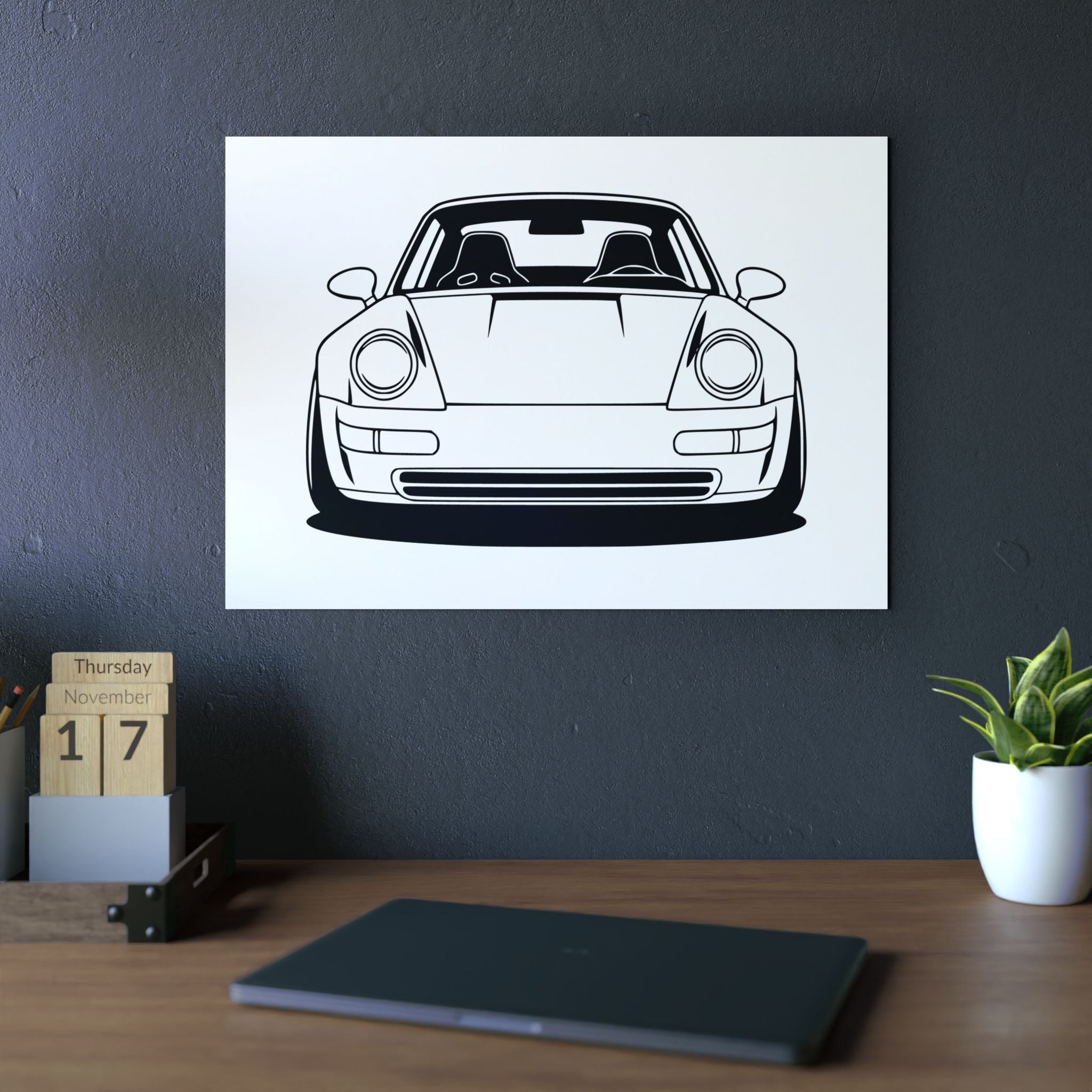 Porsche 964 Singer Metal Wall Sign
