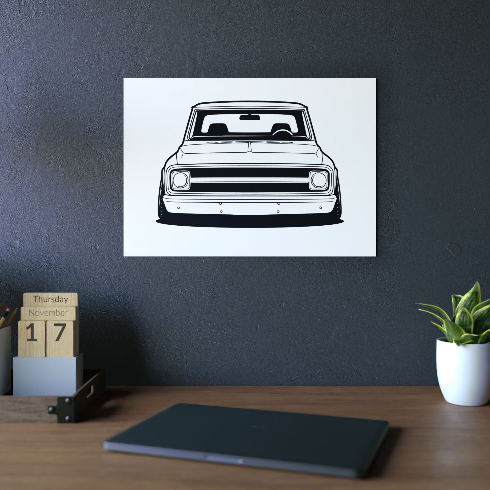 Chevy C10 Pickup (1967-72) Pro-Touring Metal Wall Sign