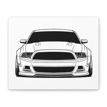 Ford Mustang GT (S197) Canvas Wall Art