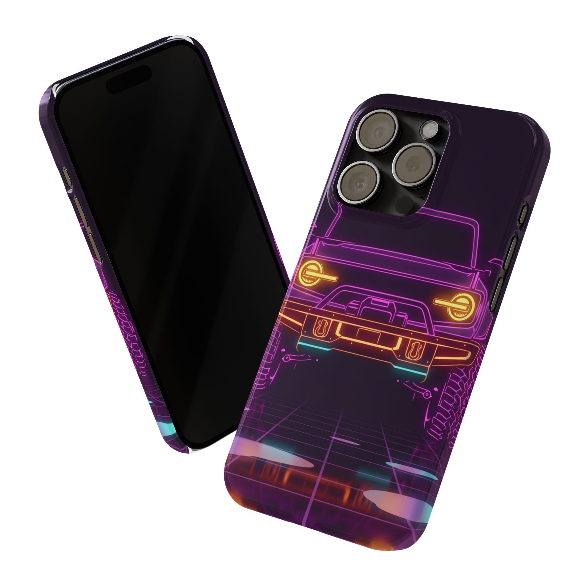 Ford Bronco (2021+) Neon Synthwave Phone Case