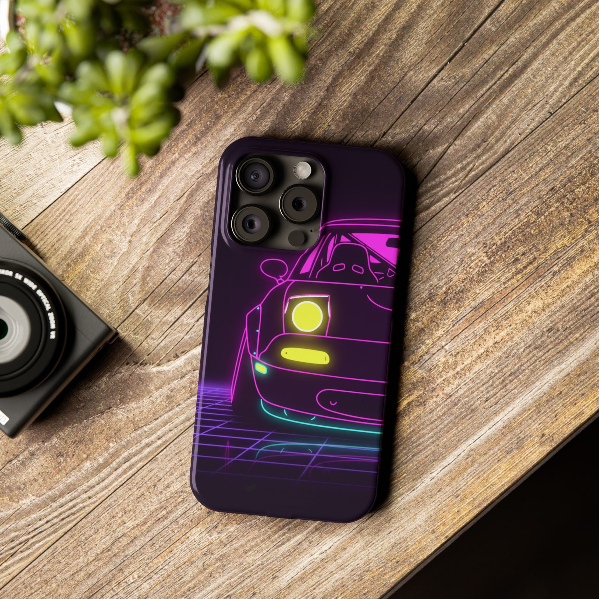 Mazda Miata NA (1989-97) Neon Synthwave Phone Case