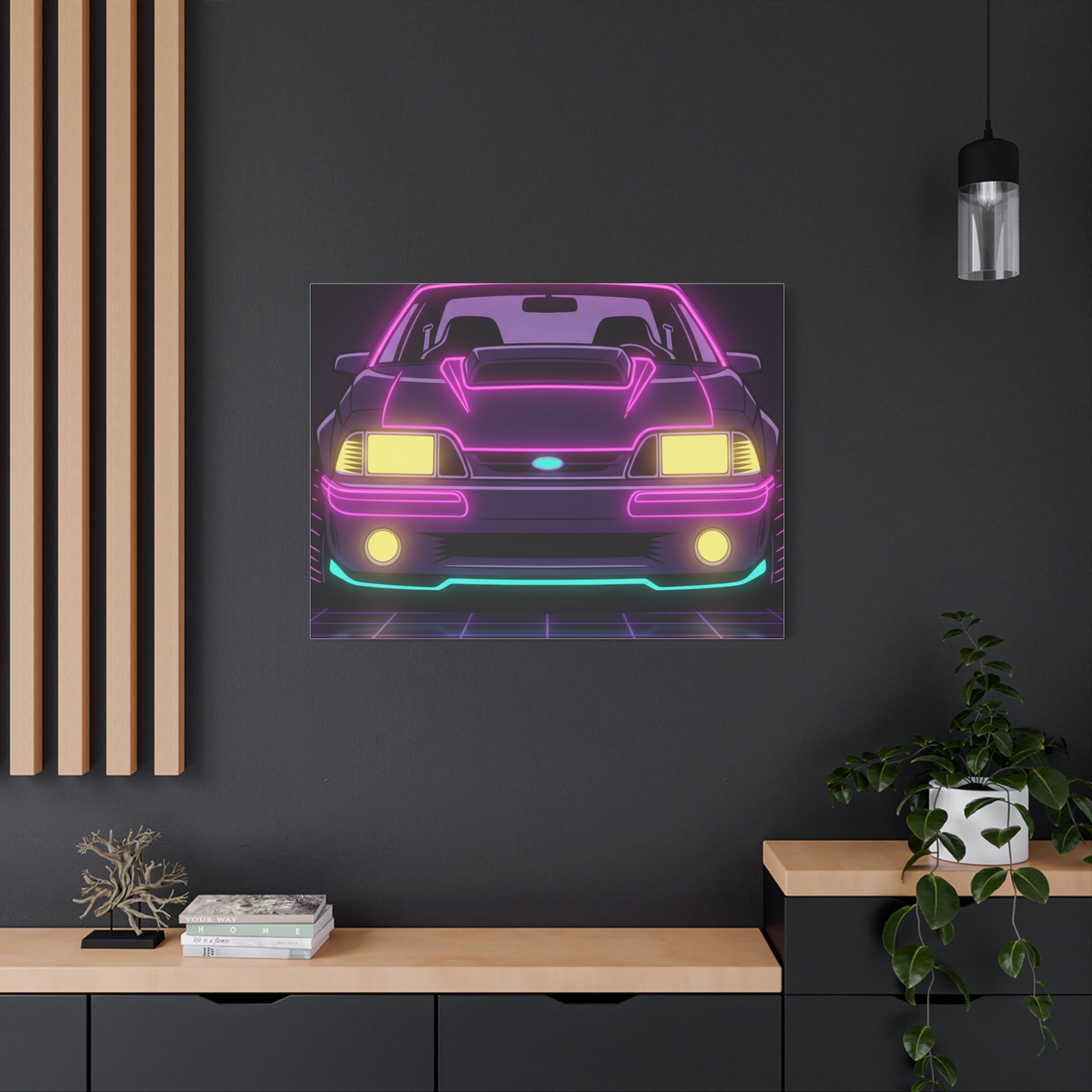 Ford Mustang Fox Body GT Canvas Wall Art
