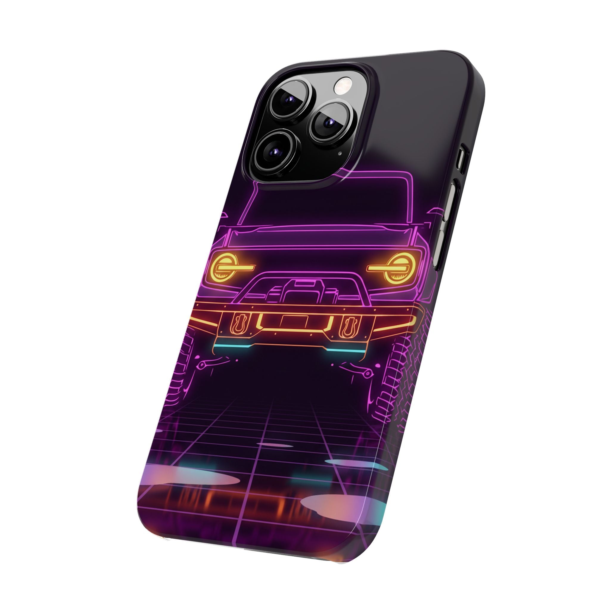 Ford Bronco (2021+) Neon Synthwave Phone Case