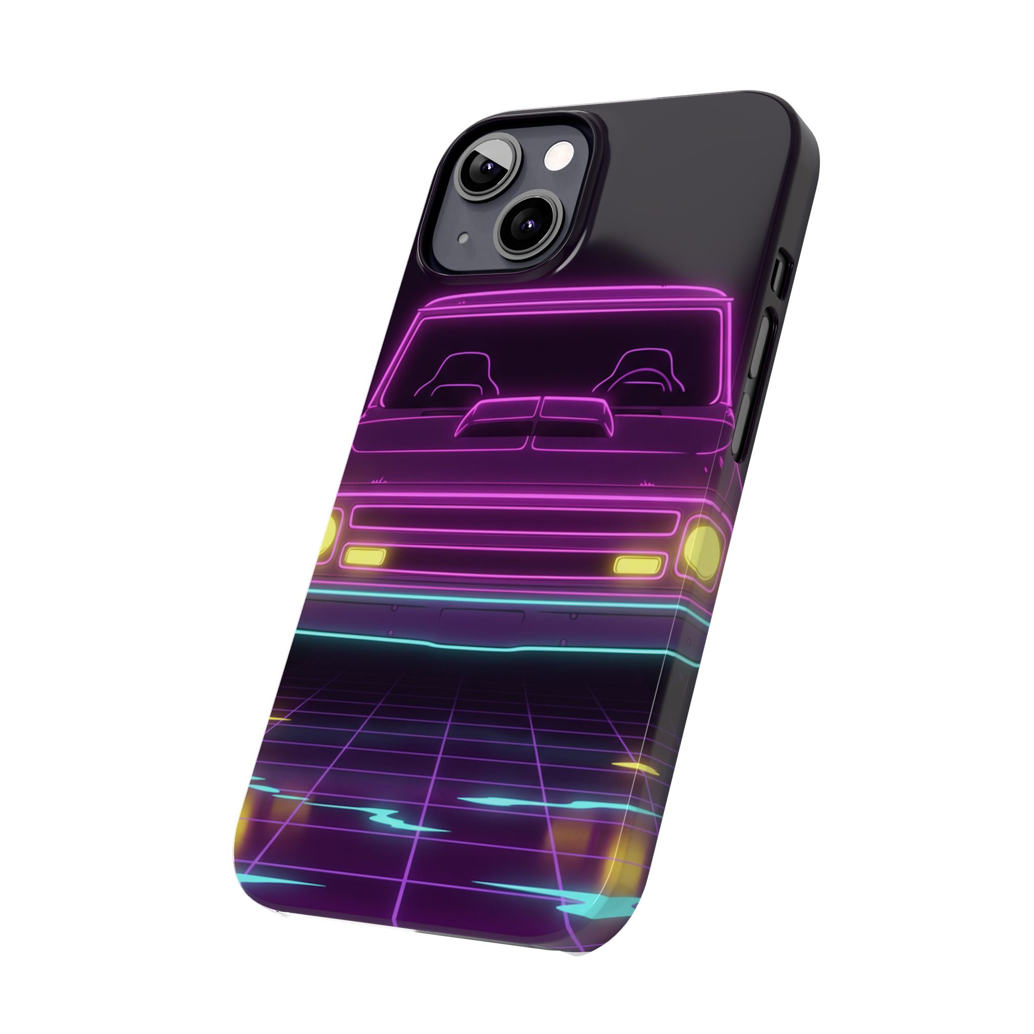 Chevy C10 Pickup (1967-72) Neon Synthwave Phone Case