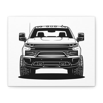 Chevy Silverado Trail Boss (2019+) Canvas Wall Art