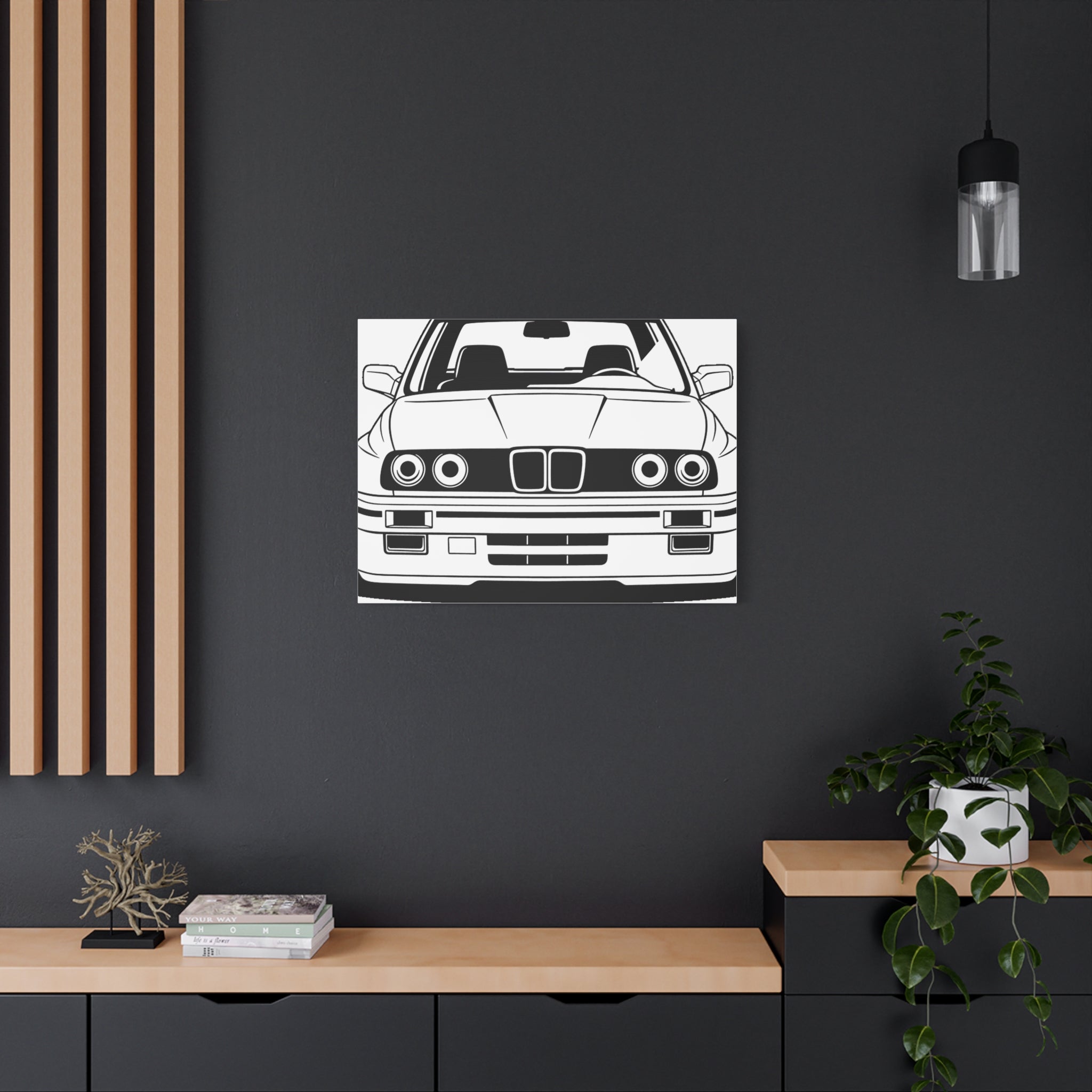 BMW E30 Canvas Wall Art