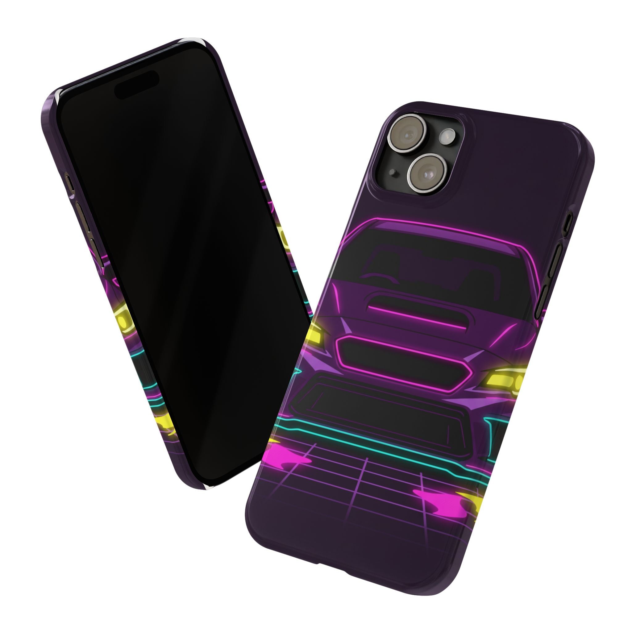 Subaru WRX STI Neon Synthwave Phone Case