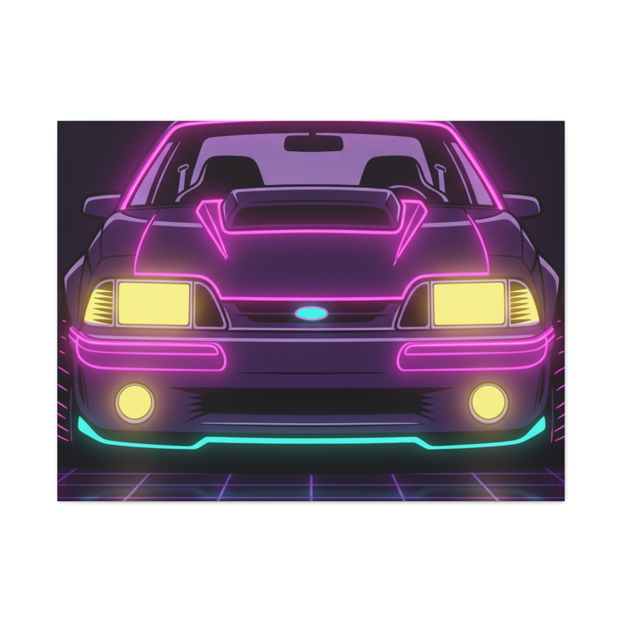 Ford Mustang Fox Body GT Canvas Wall Art