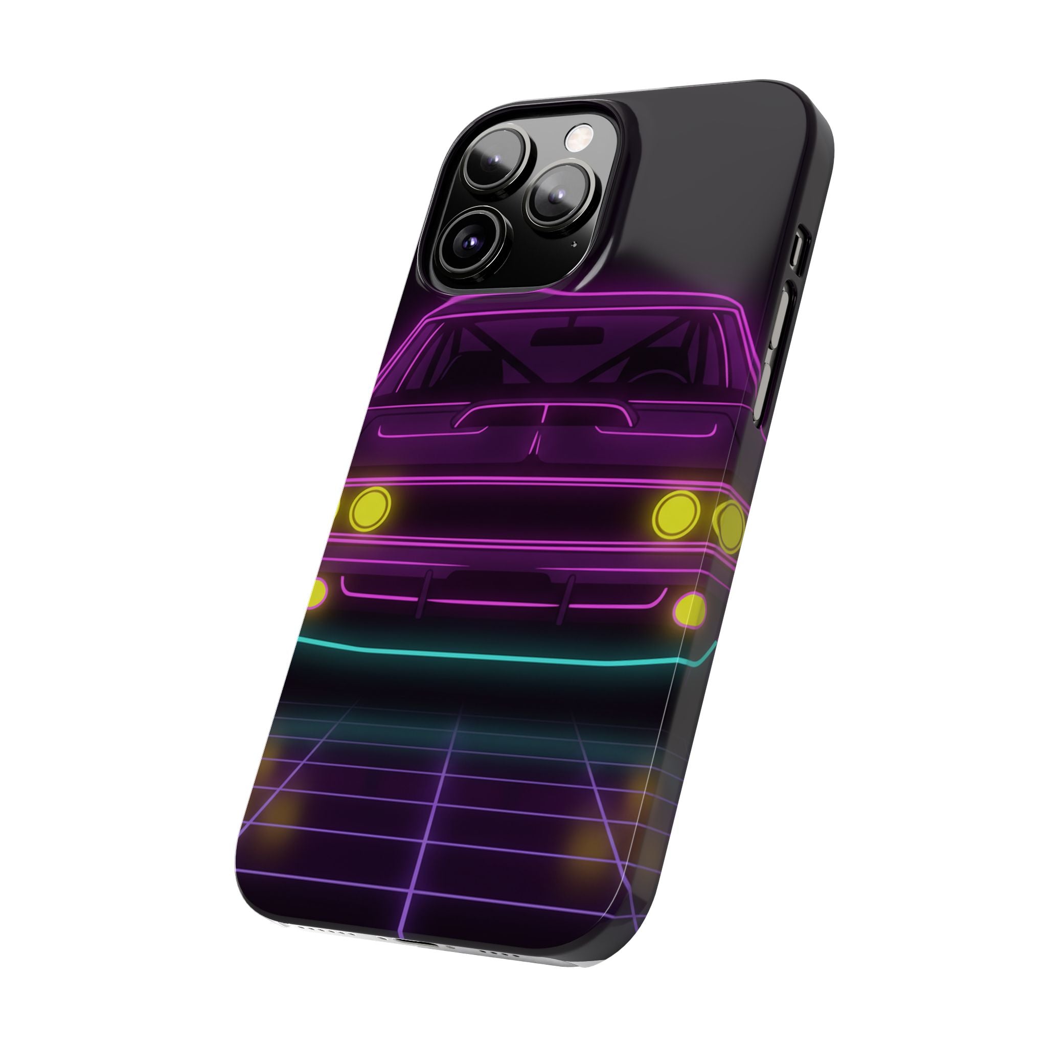 Dodge Charger R/T (1968-70) Neon Synthwave Phone Case