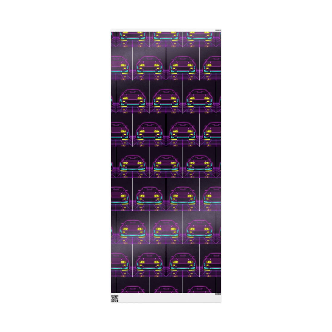 Toyota Supra MK4 Neon Synthwave Gift Wrapping Paper