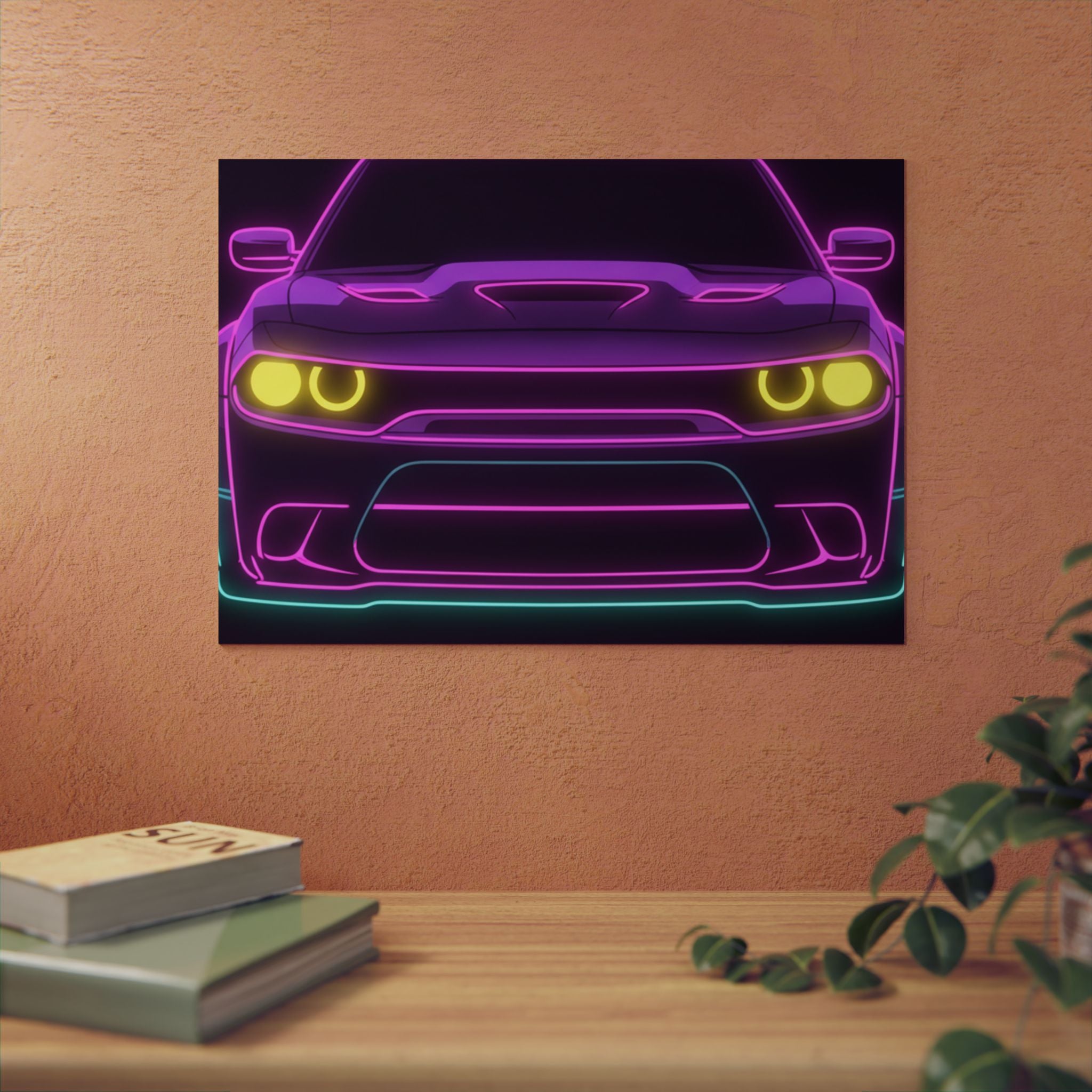 Dodge Challenger SRT Hellcat Metal Wall Sign