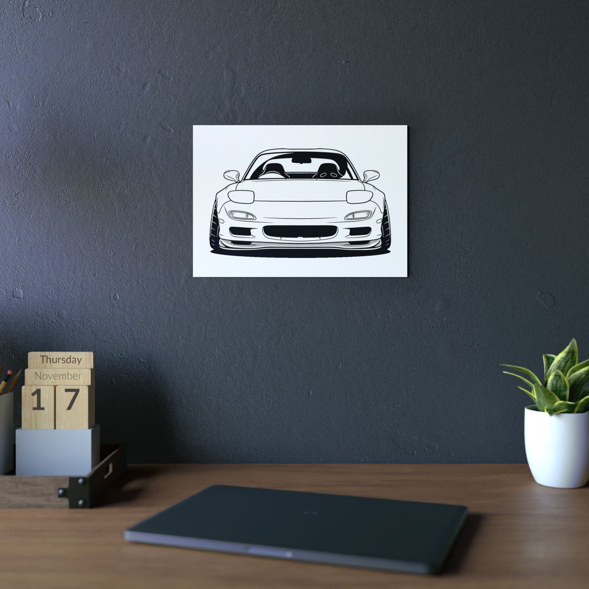 Mazda RX-7 FD Metal Wall Sign