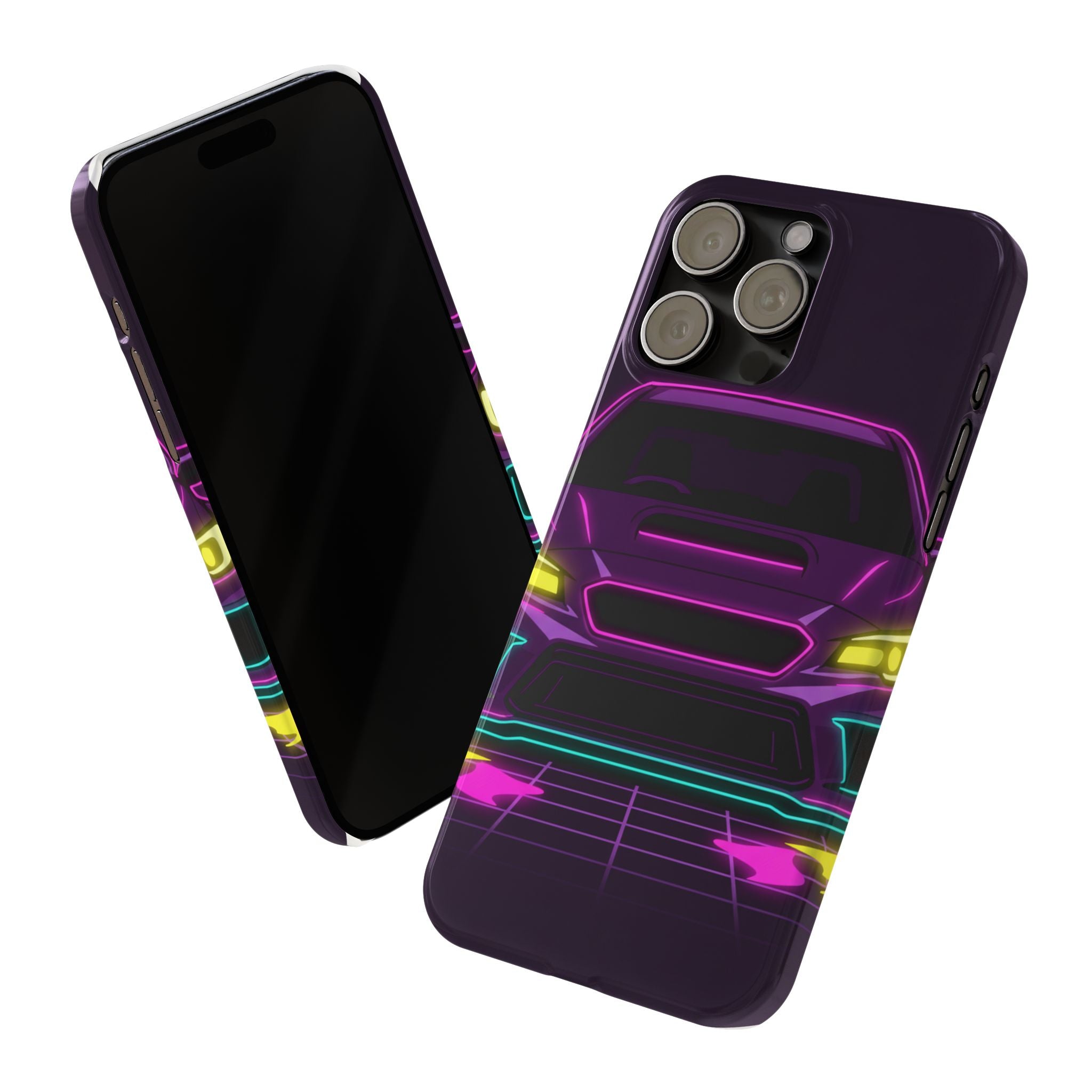 Subaru WRX STI Neon Synthwave Phone Case