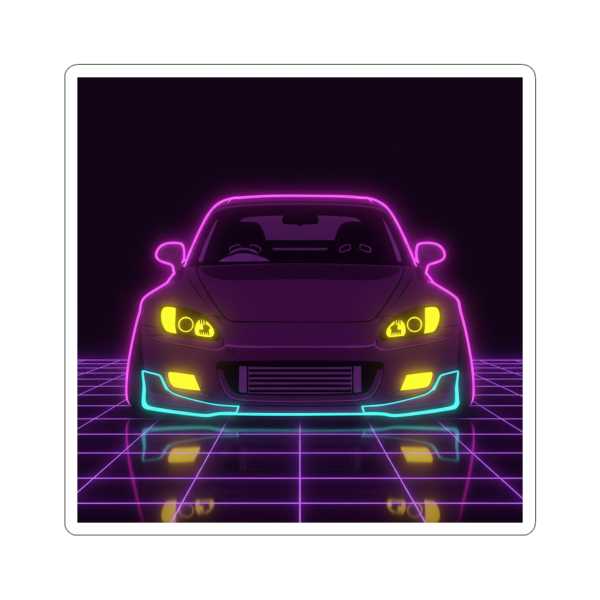 Honda S2000 (1999-09) Neon Synthwave Sticker