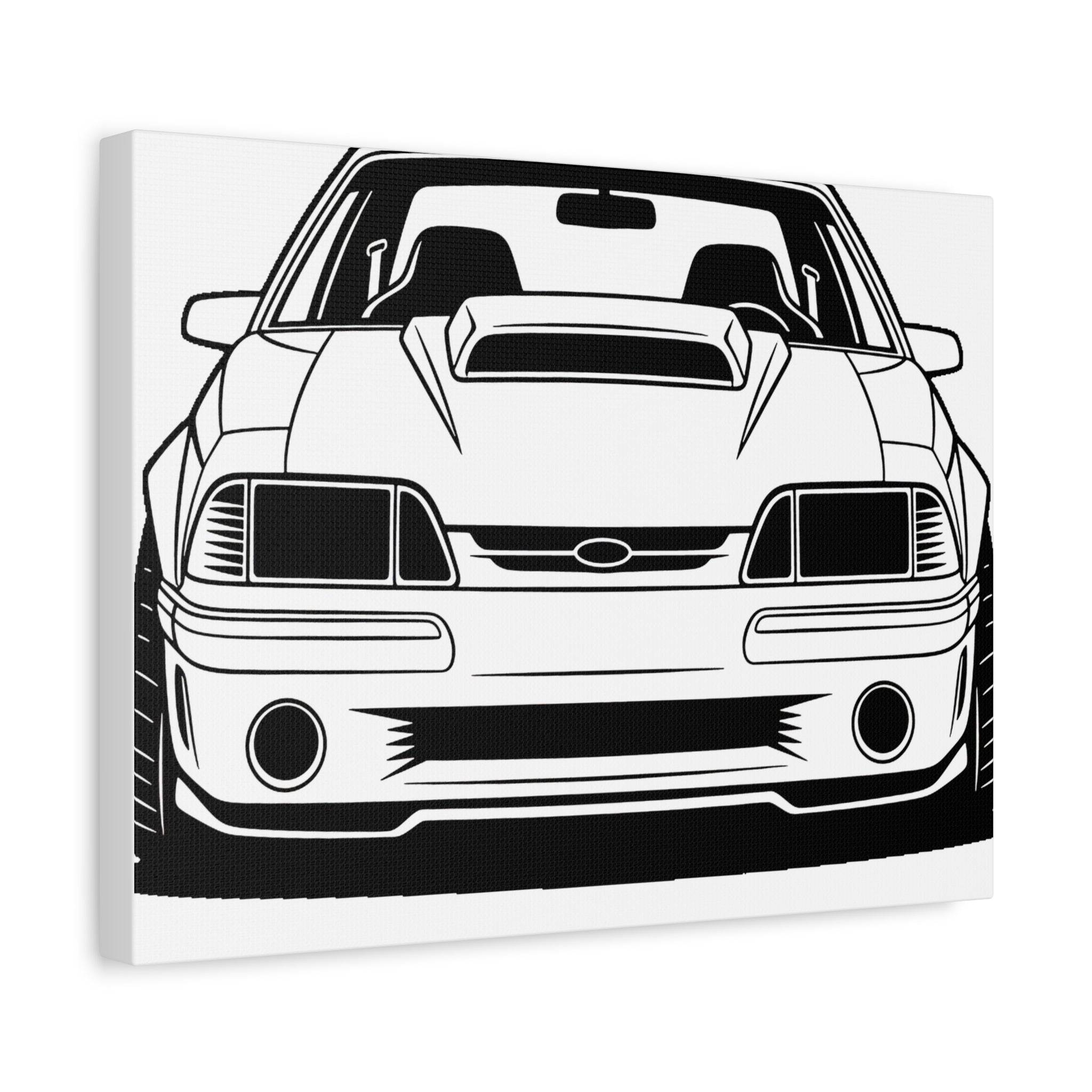 Ford Mustang Fox Body GT Canvas Wall Art