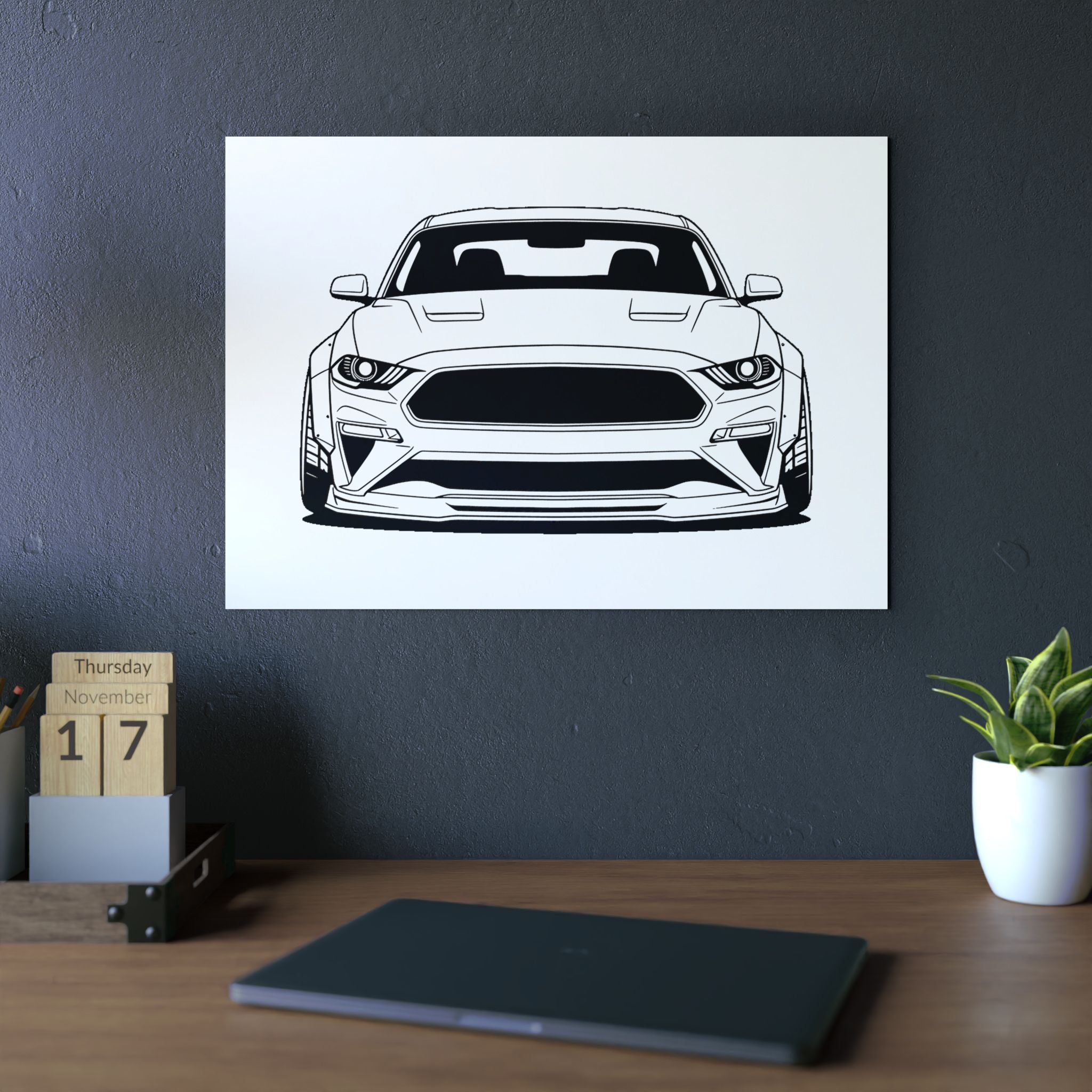 Ford Mustang GT (S650) Metal Wall Sign