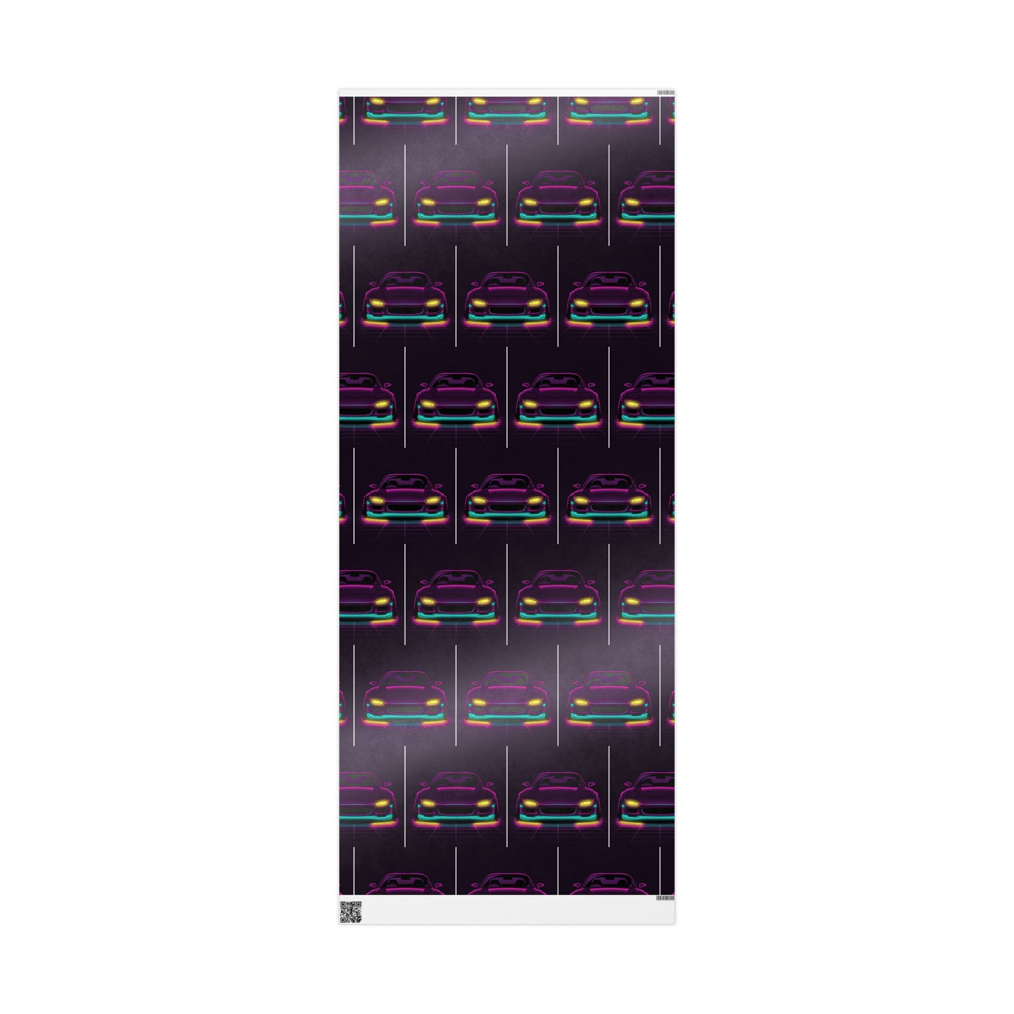 Mazda RX-7 FD Neon Synthwave Gift Wrapping Paper