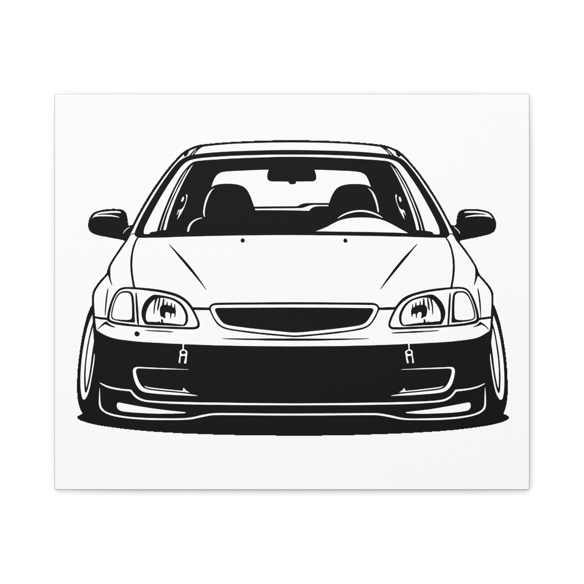 Honda Civic EK Hatch Canvas Wall Art