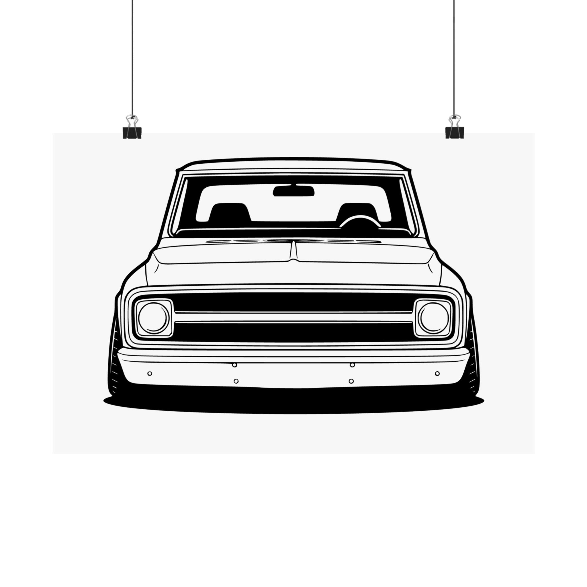 Chevy C10 Pickup (1967-72) Pro-Touring Poster