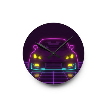 Honda S2000 (1999-09) Neon Synthwave Wall Clock