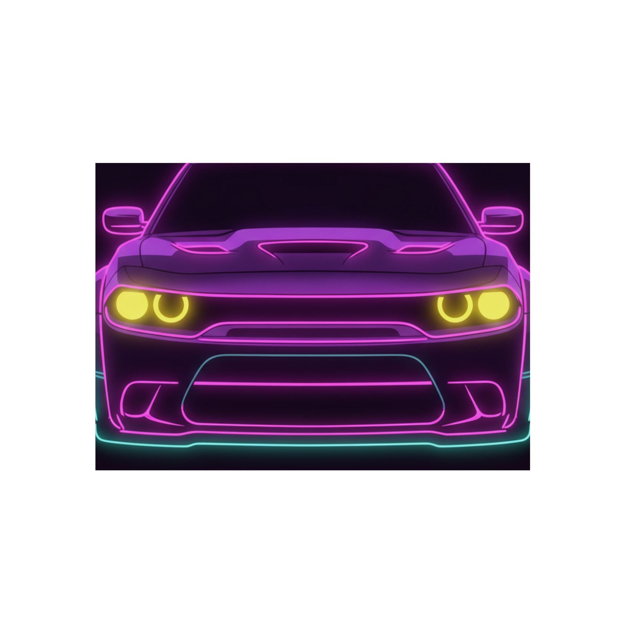 Dodge Challenger SRT Hellcat Metal Wall Sign