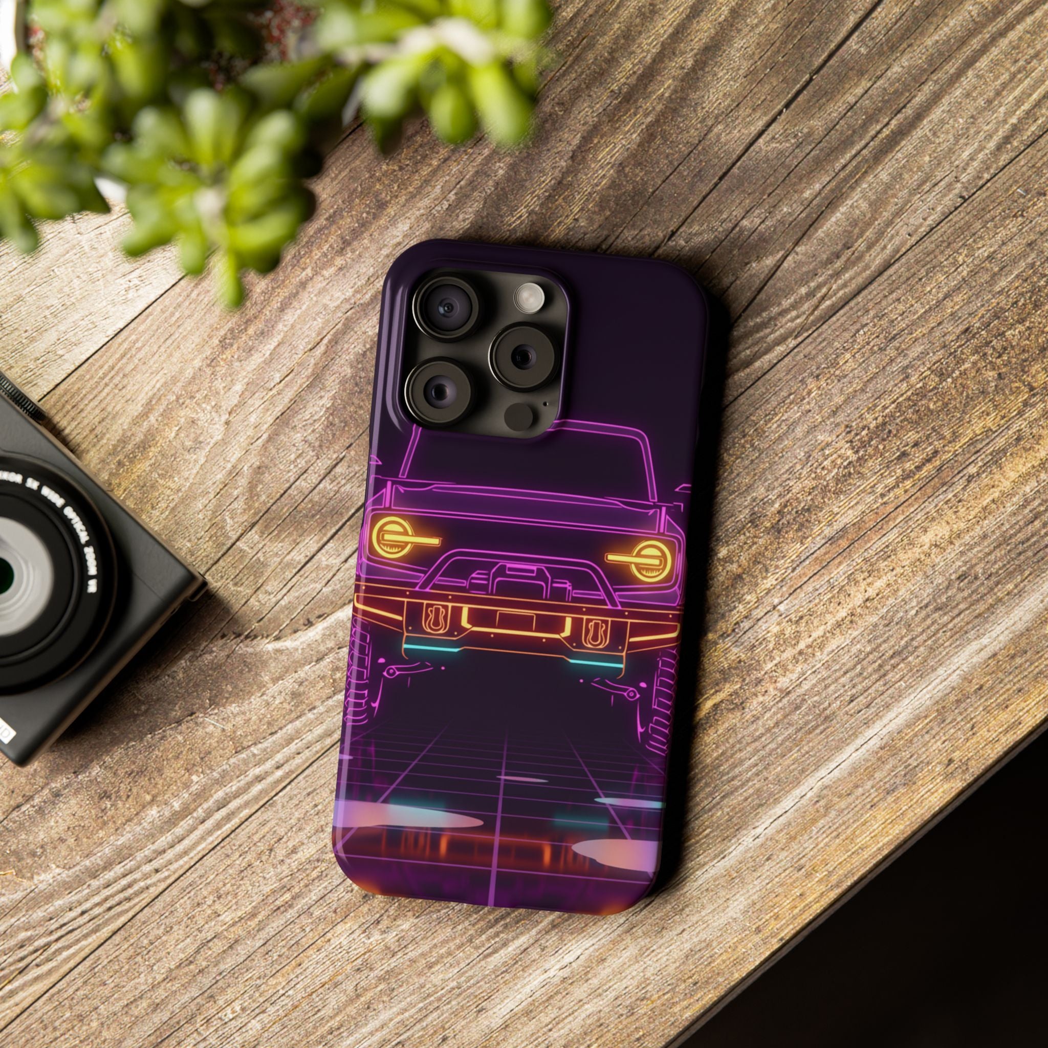 Ford Bronco (2021+) Neon Synthwave Phone Case