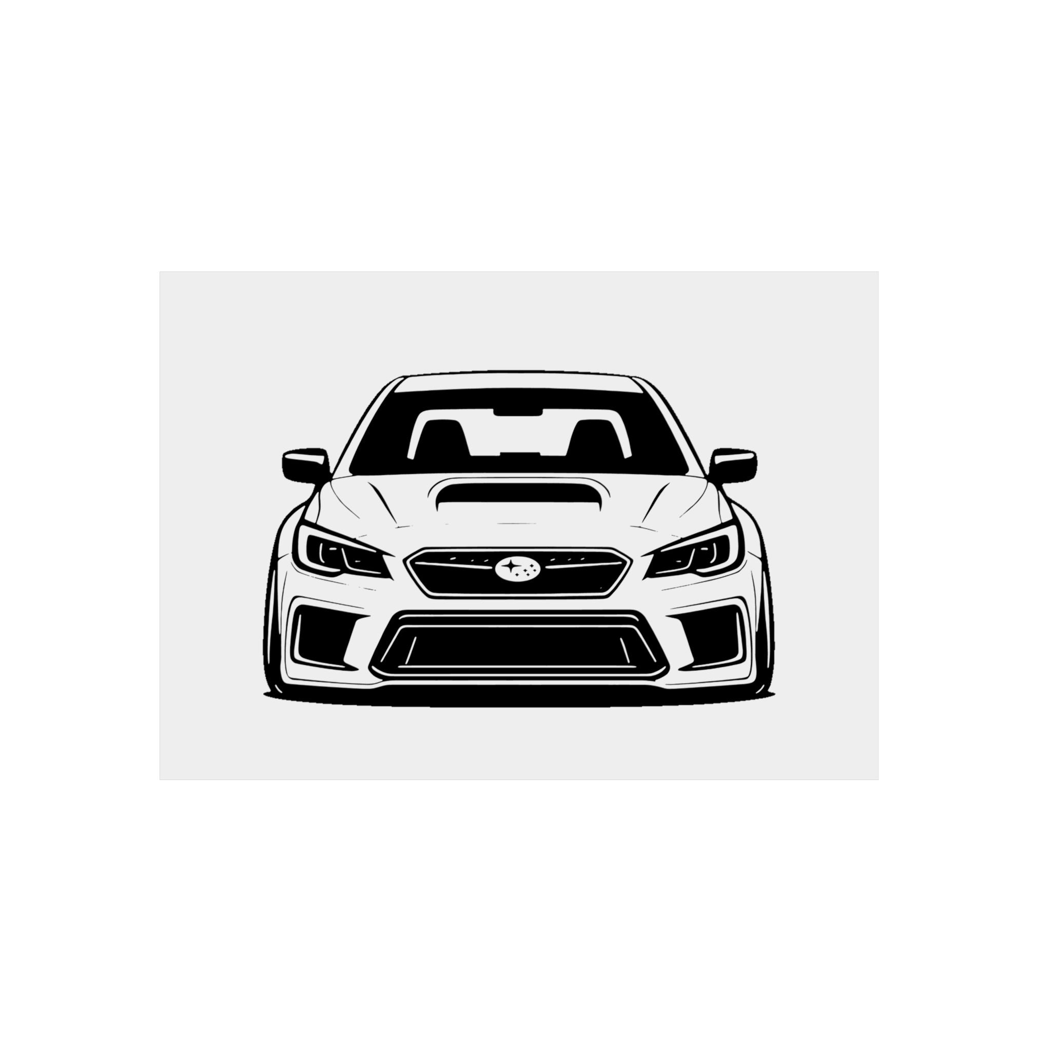 Subaru WRX STI Metal Wall Sign