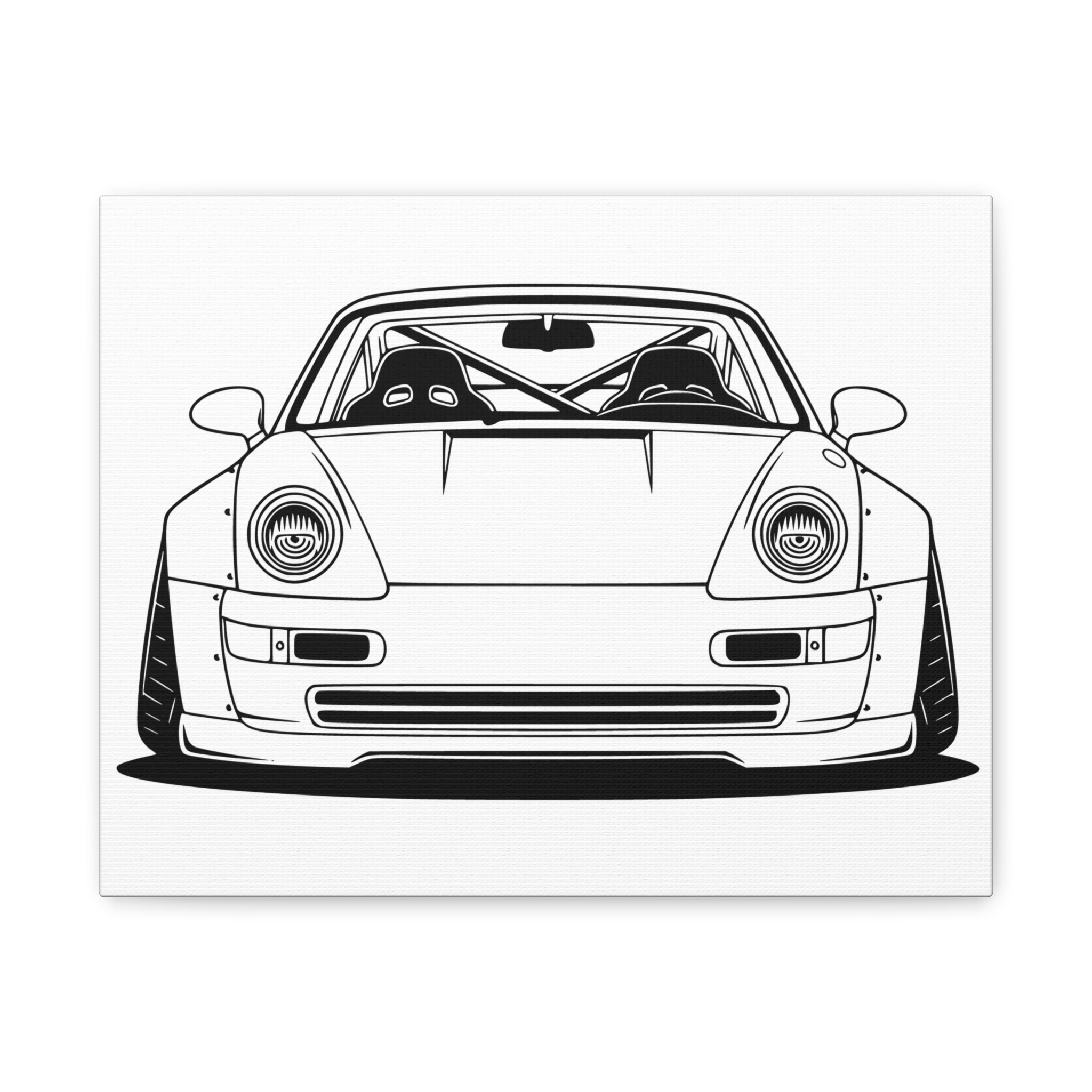 Porsche 964 Turbo Canvas Wall Art
