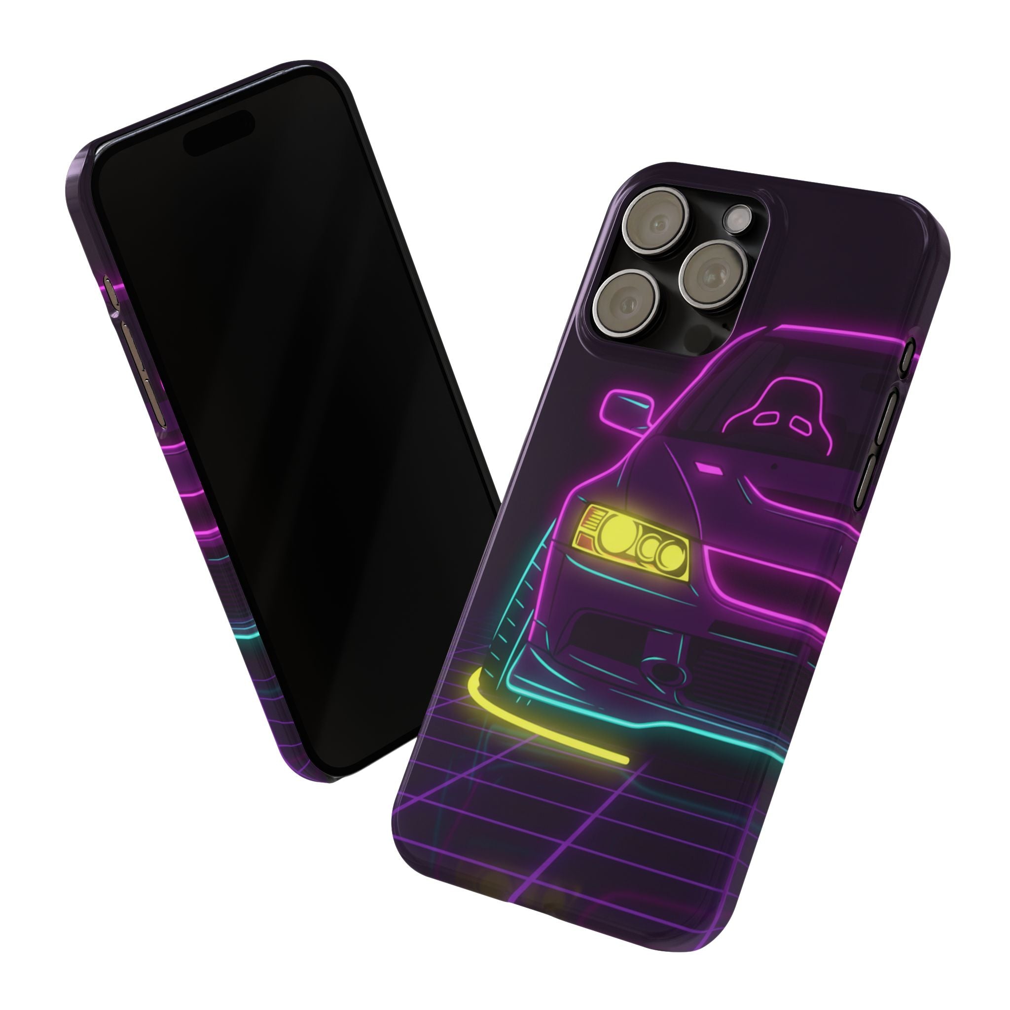 Mitsubishi Evo IX (2005-07) Neon Synthwave Phone Case