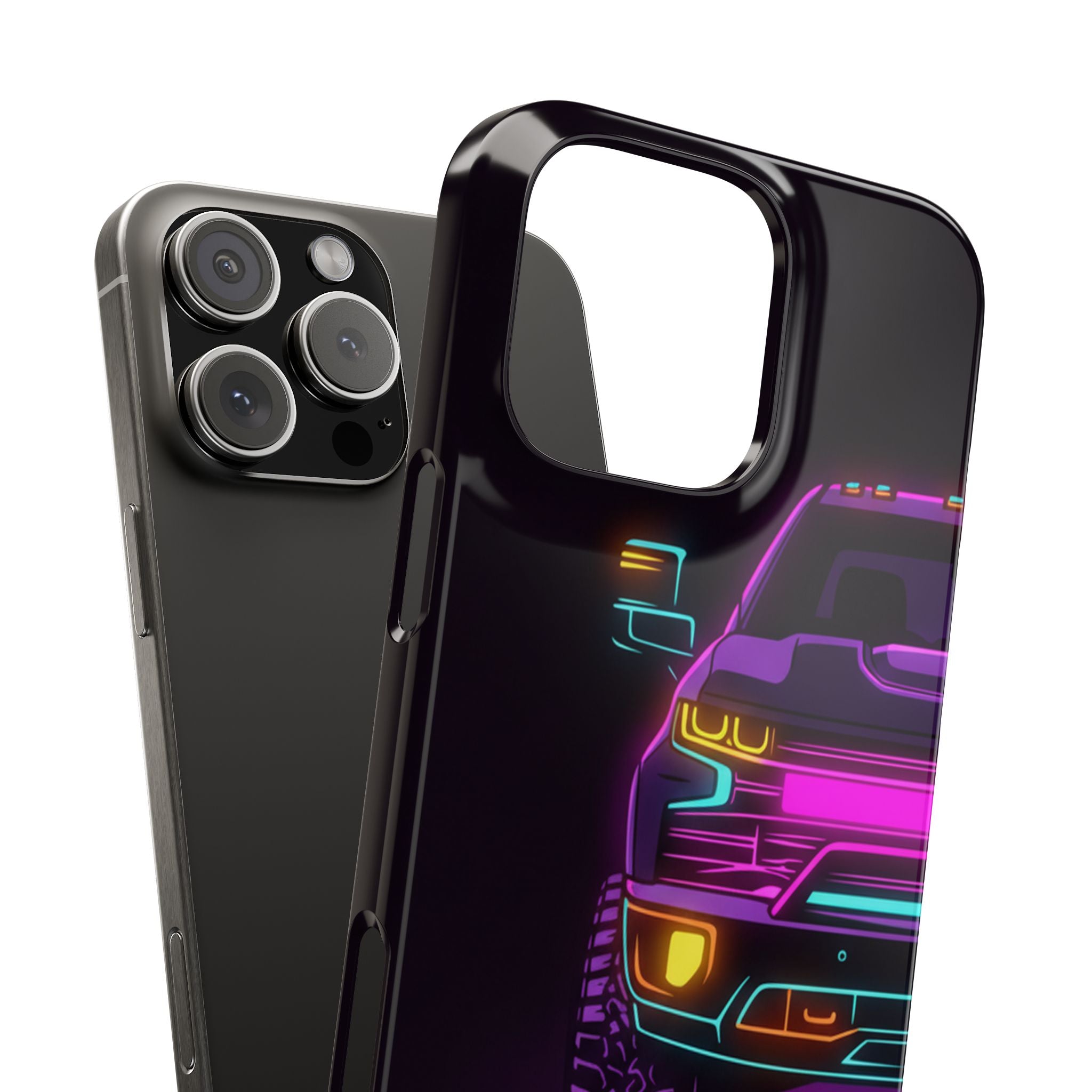 Chevy Silverado Trail Boss (2019+) Neon Synthwave Phone Case