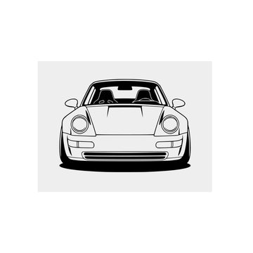 Porsche 964 Singer Metal Wall Sign