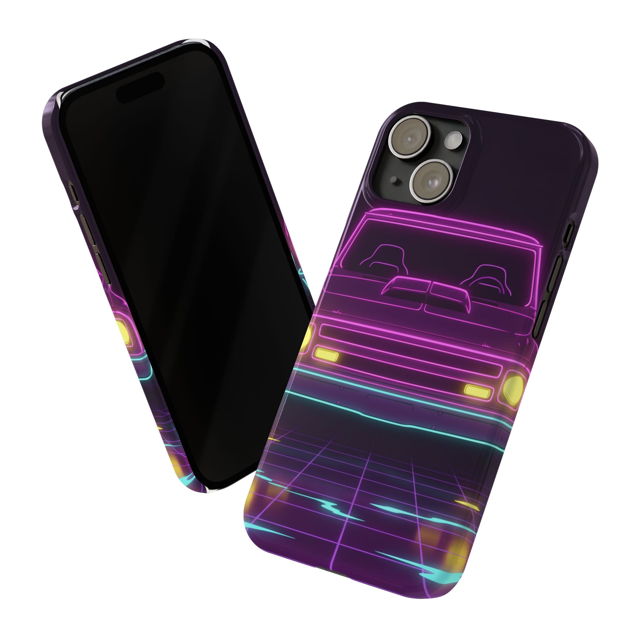 Chevy C10 Pickup (1967-72) Neon Synthwave Phone Case